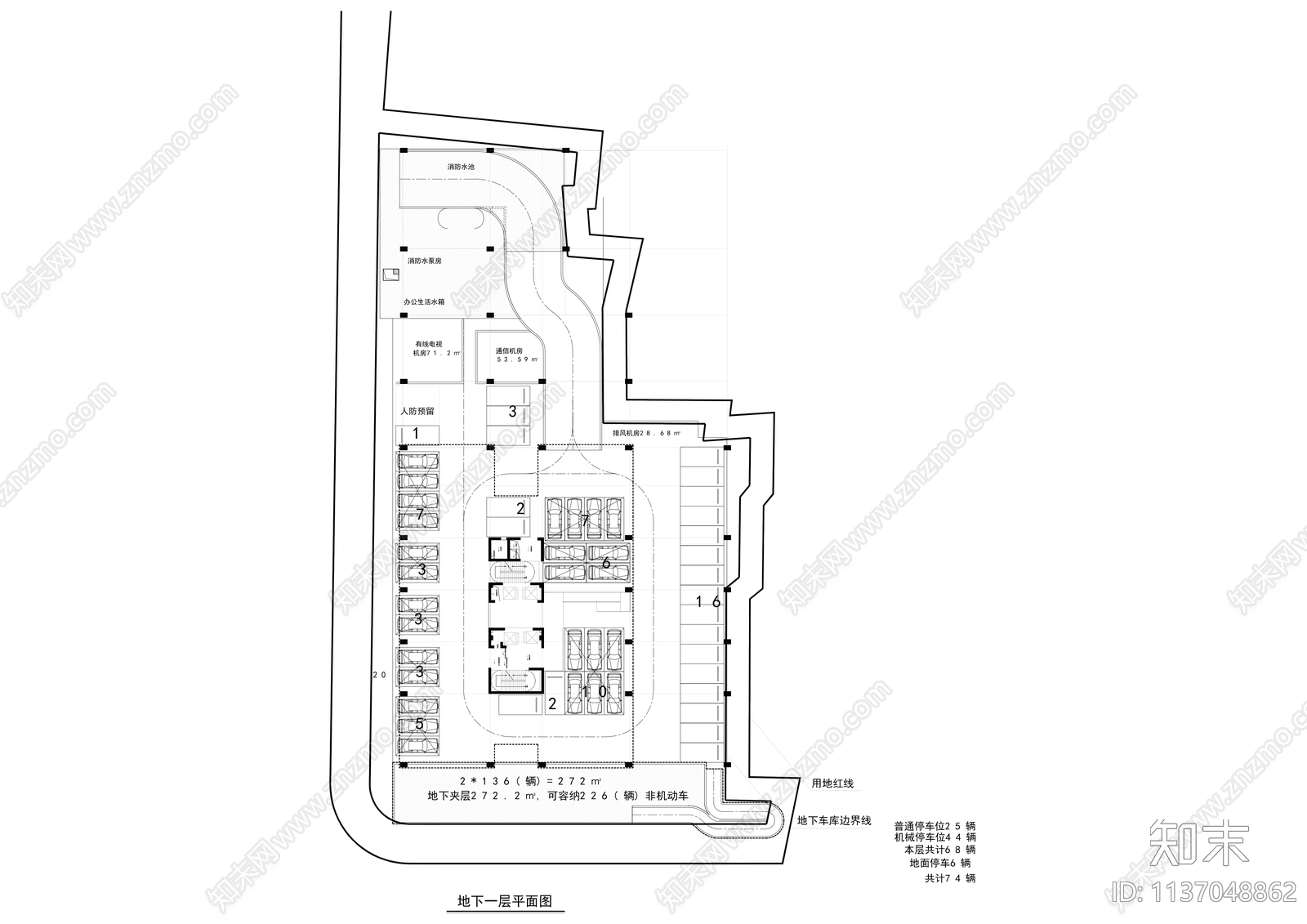 现代人才公寓宿舍建筑效果图施工图下载【ID:1137048862】