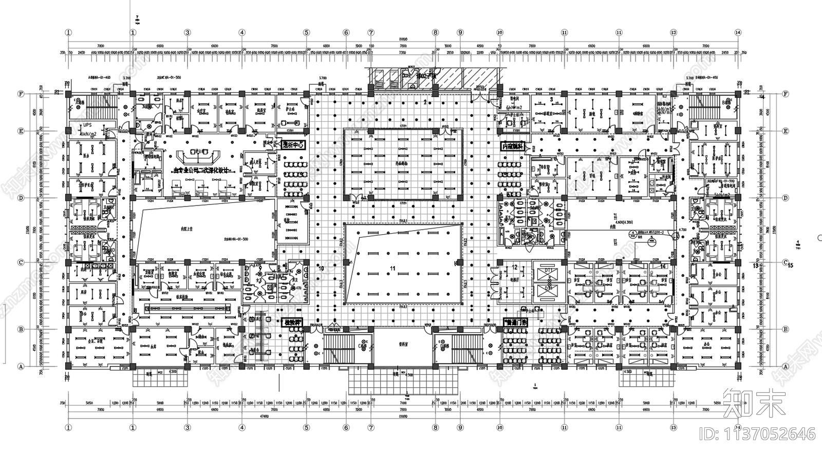 某医院门诊医技楼建筑cad施工图下载【ID:1137052646】