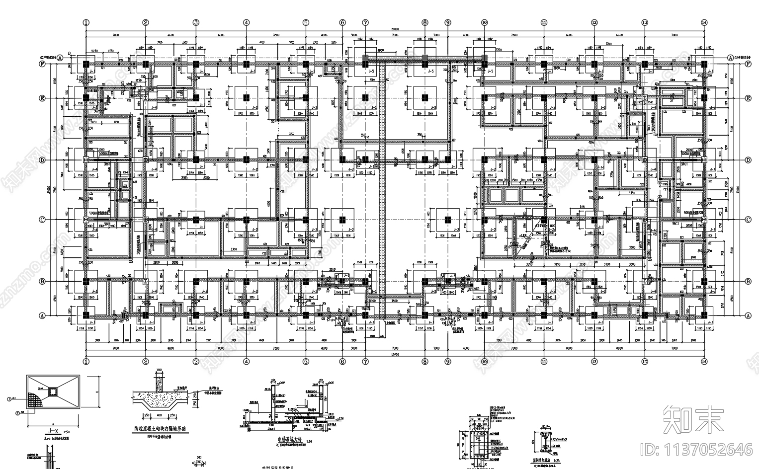 某医院门诊医技楼建筑cad施工图下载【ID:1137052646】