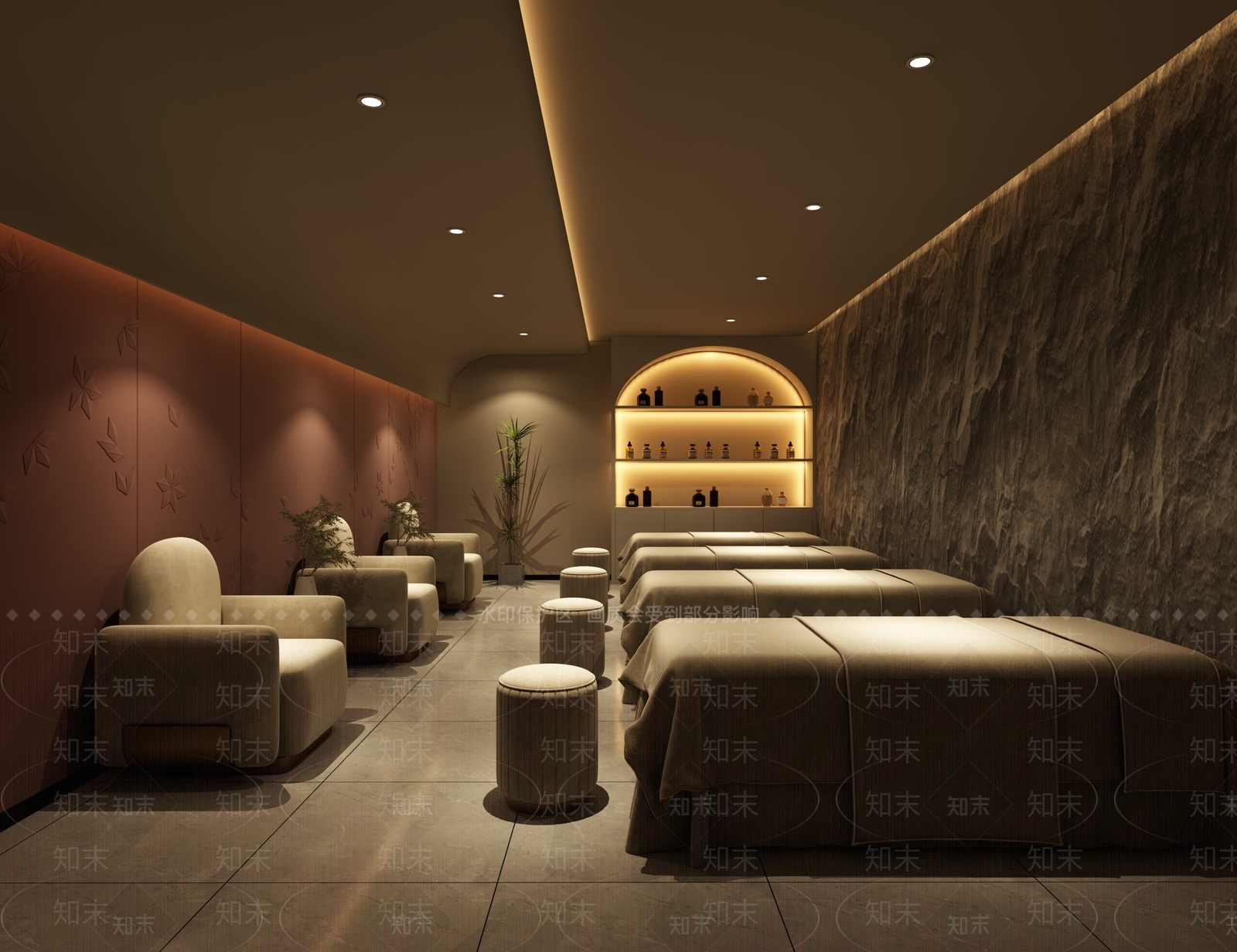 侘寂风spa包间3D模型下载【ID:1137053379】