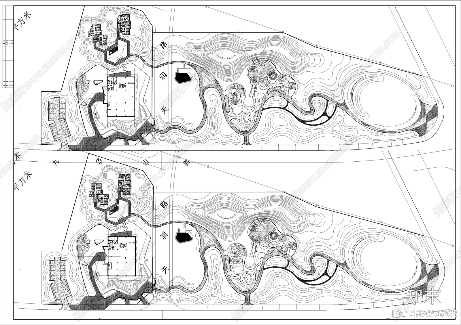 金茂岳阳东风湖全套示范区景观施工图下载【ID:1137056263】