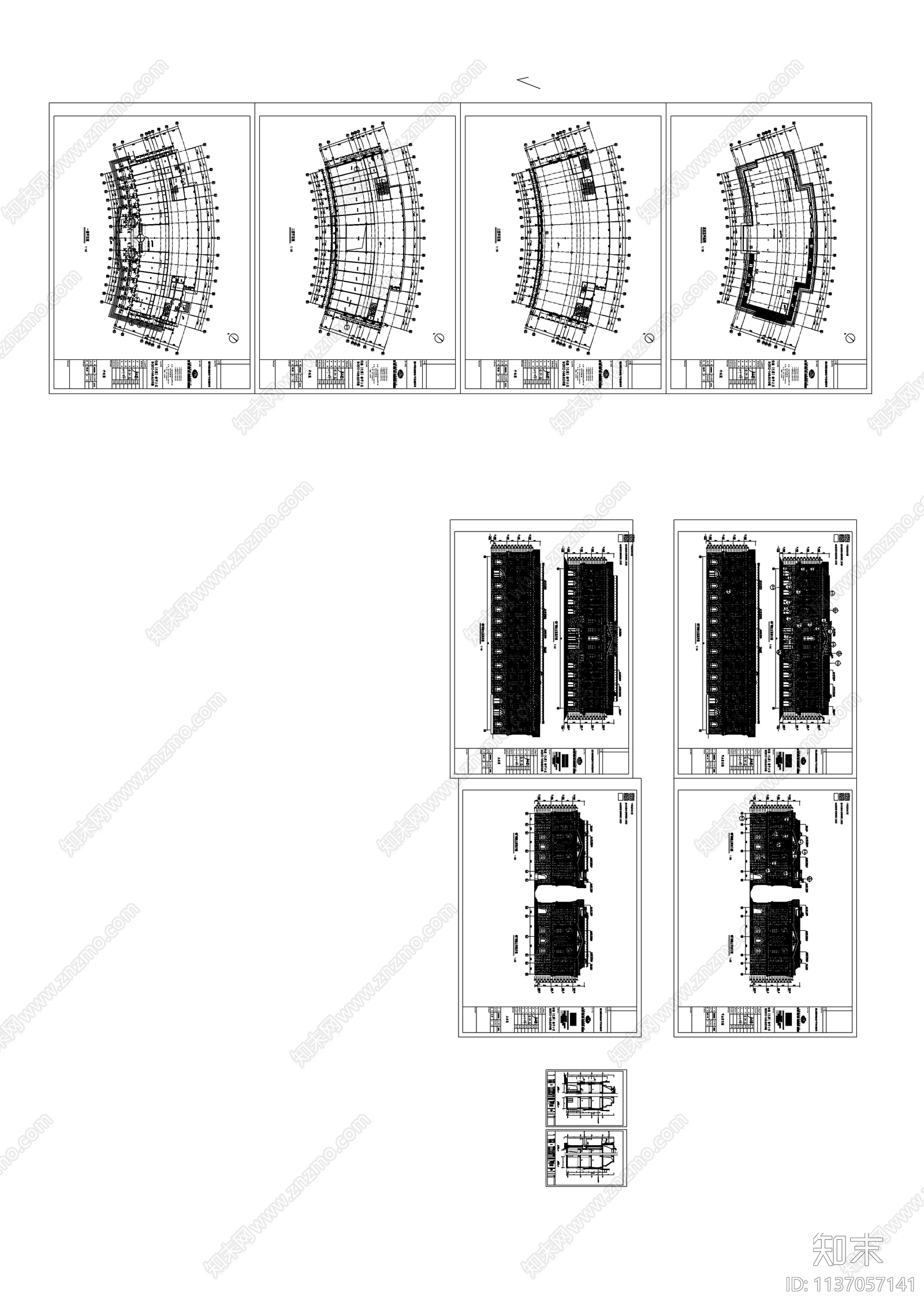 欧式建筑石材幕墙cad施工图下载【ID:1137057141】