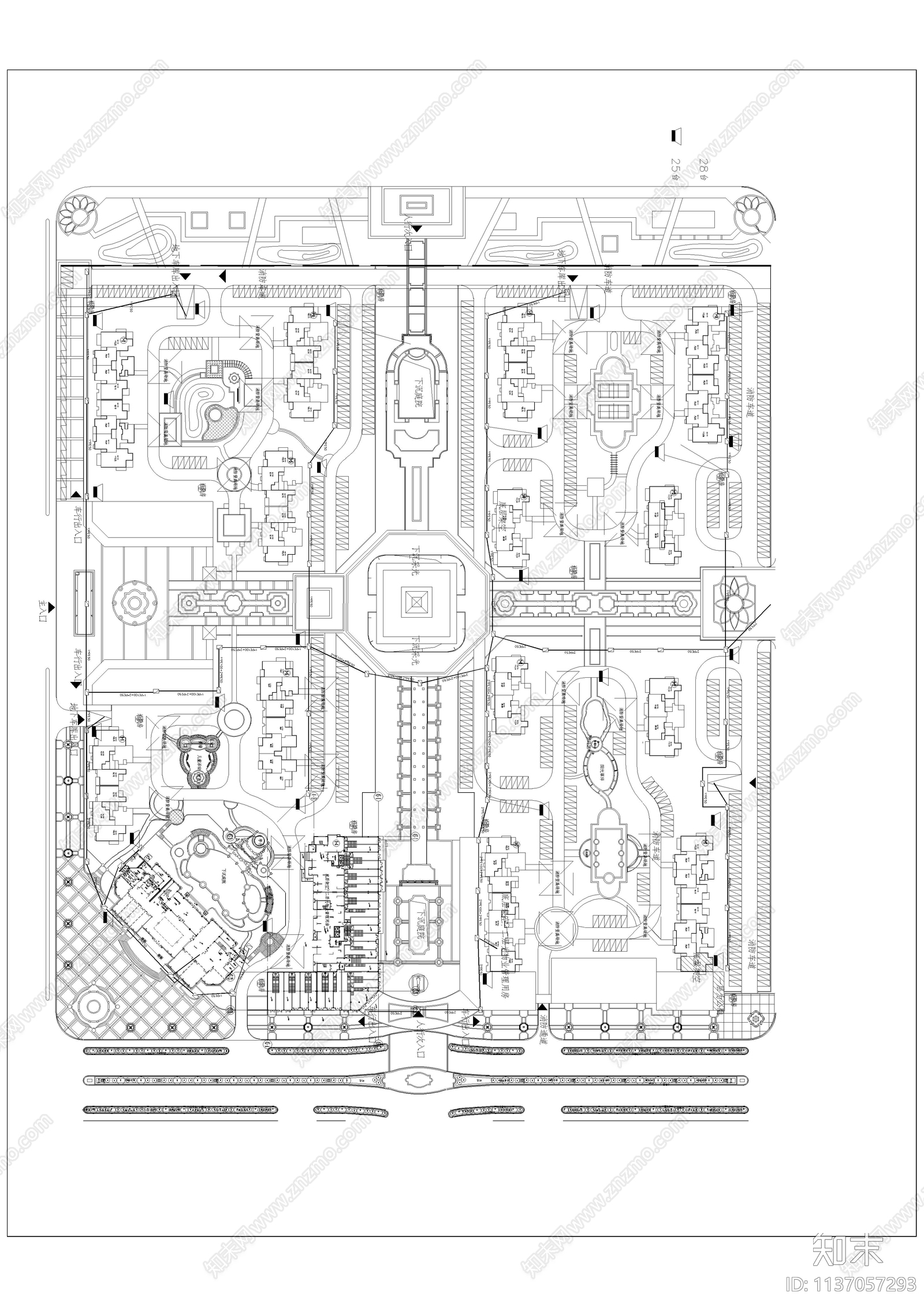 商业建筑智能化cad施工图下载【ID:1137057293】