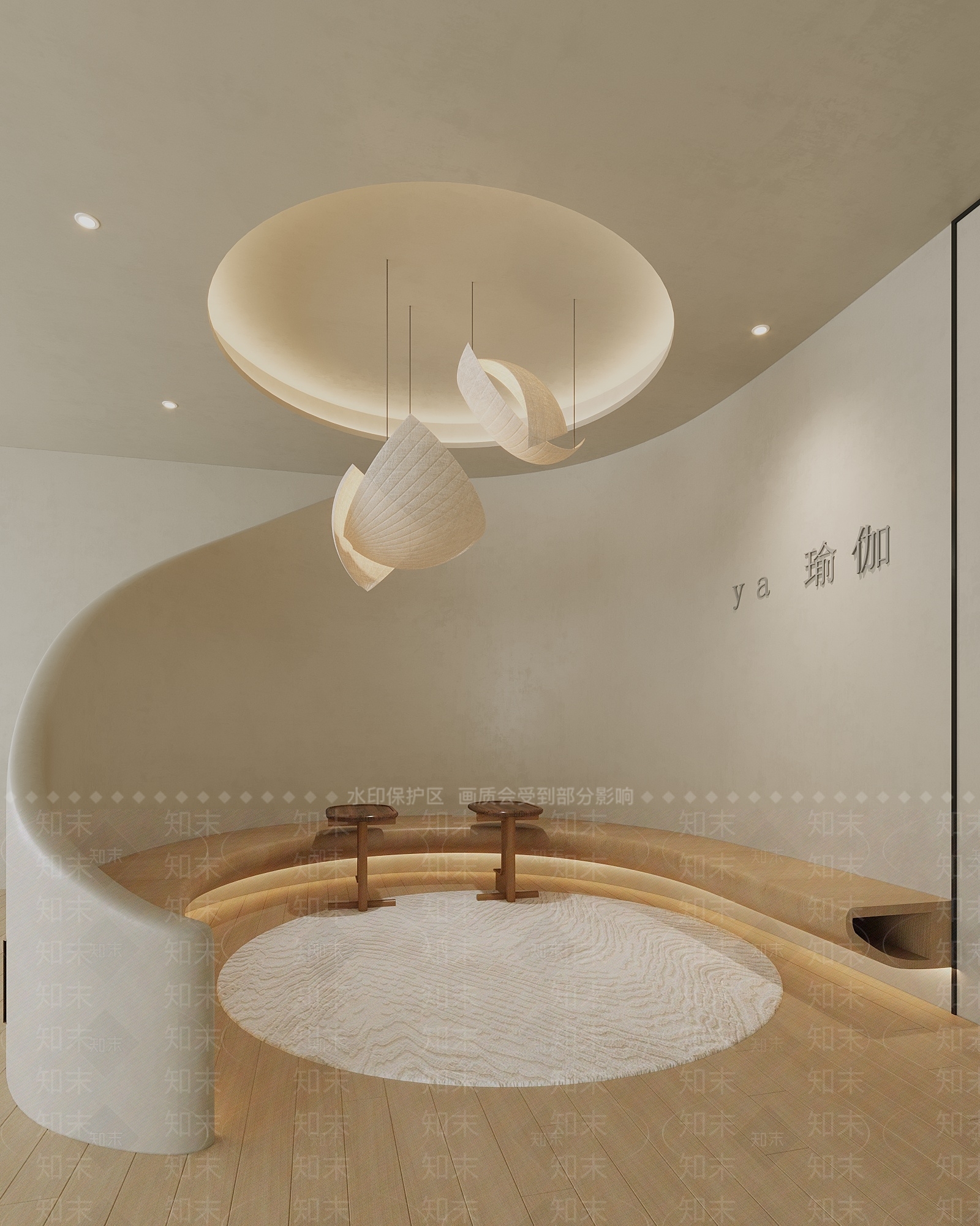 侘寂瑜伽馆前厅3D模型下载【ID:1137059705】