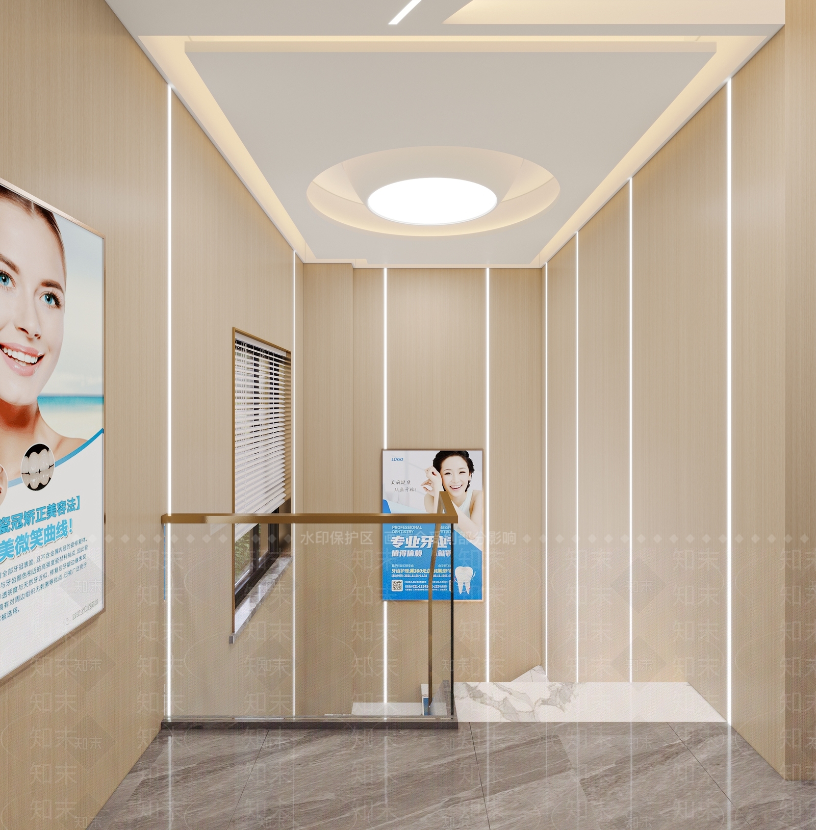 现代口腔医院3D模型下载【ID:1137066502】_知末3d模型网