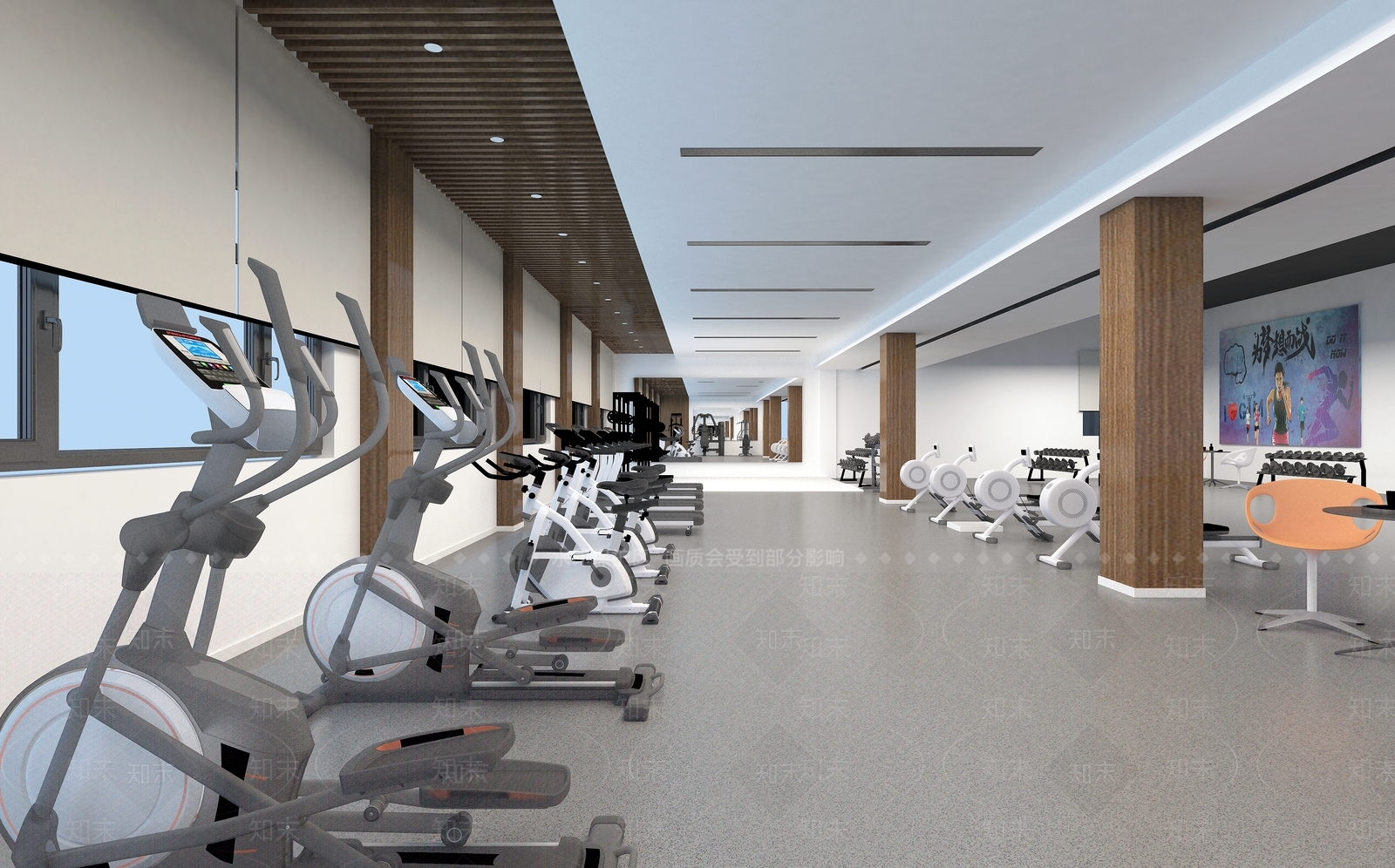 现代健身房3D模型下载【ID:1137070524】