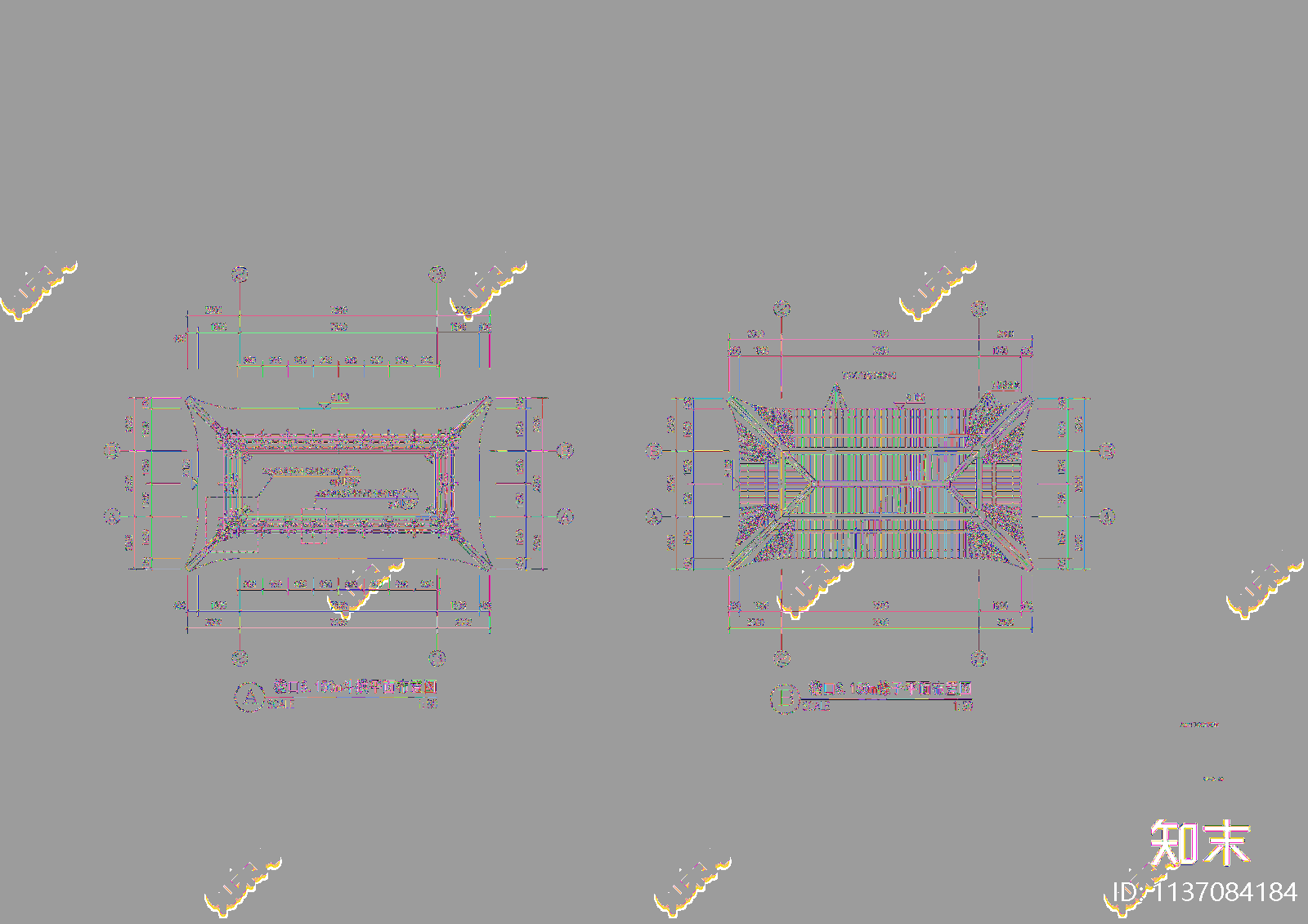 古建入口门楼cad施工图下载【ID:1137084184】