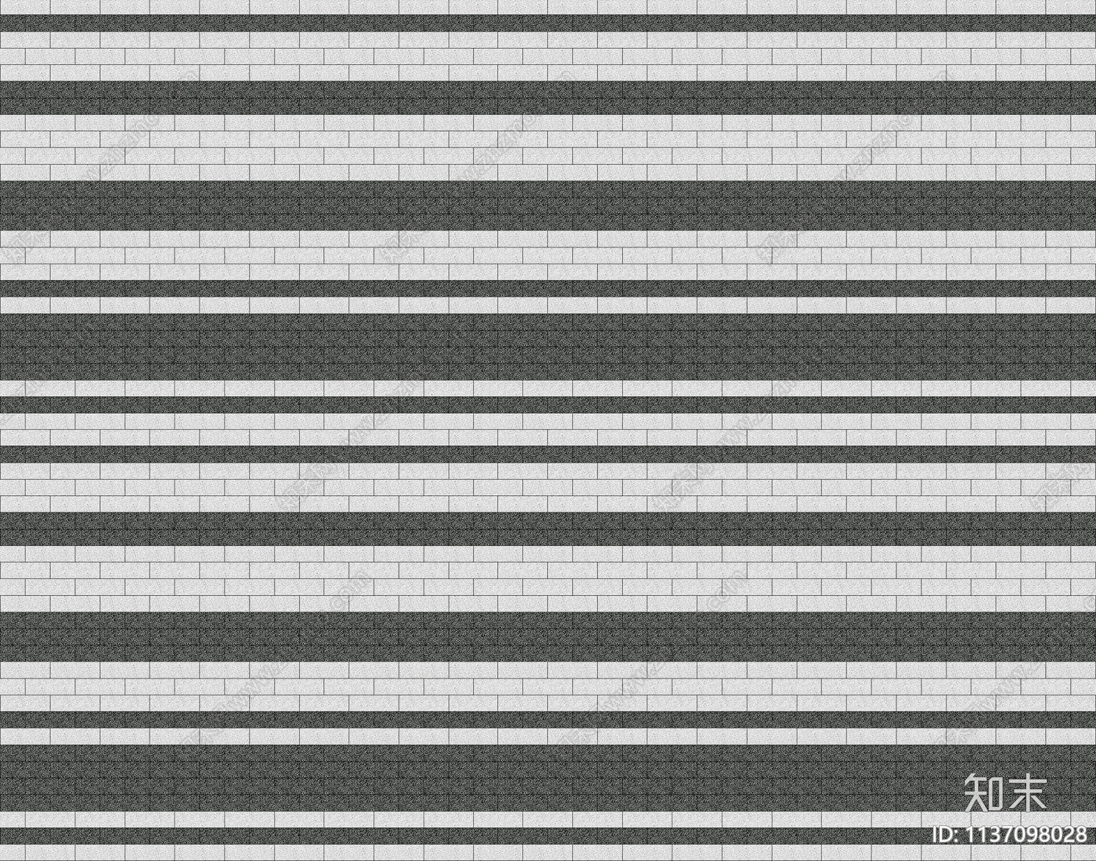 黑白条纹铺装广场砖错缝砖条纹砖贴图下载【ID:1137098028】