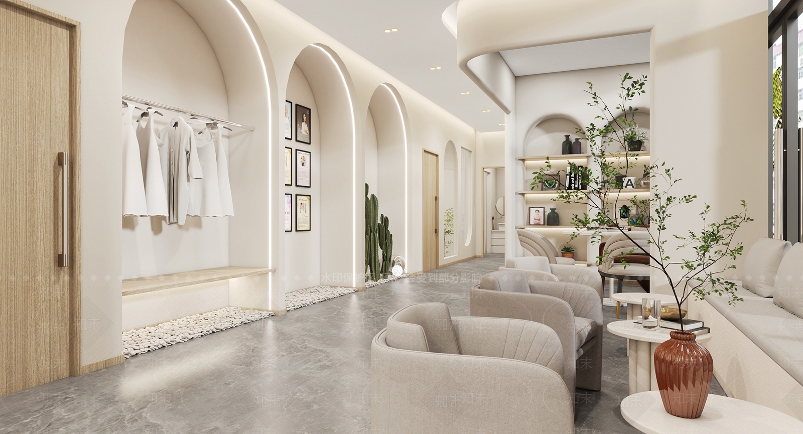 侘寂风瑜伽馆3D模型下载【ID:1137102886】