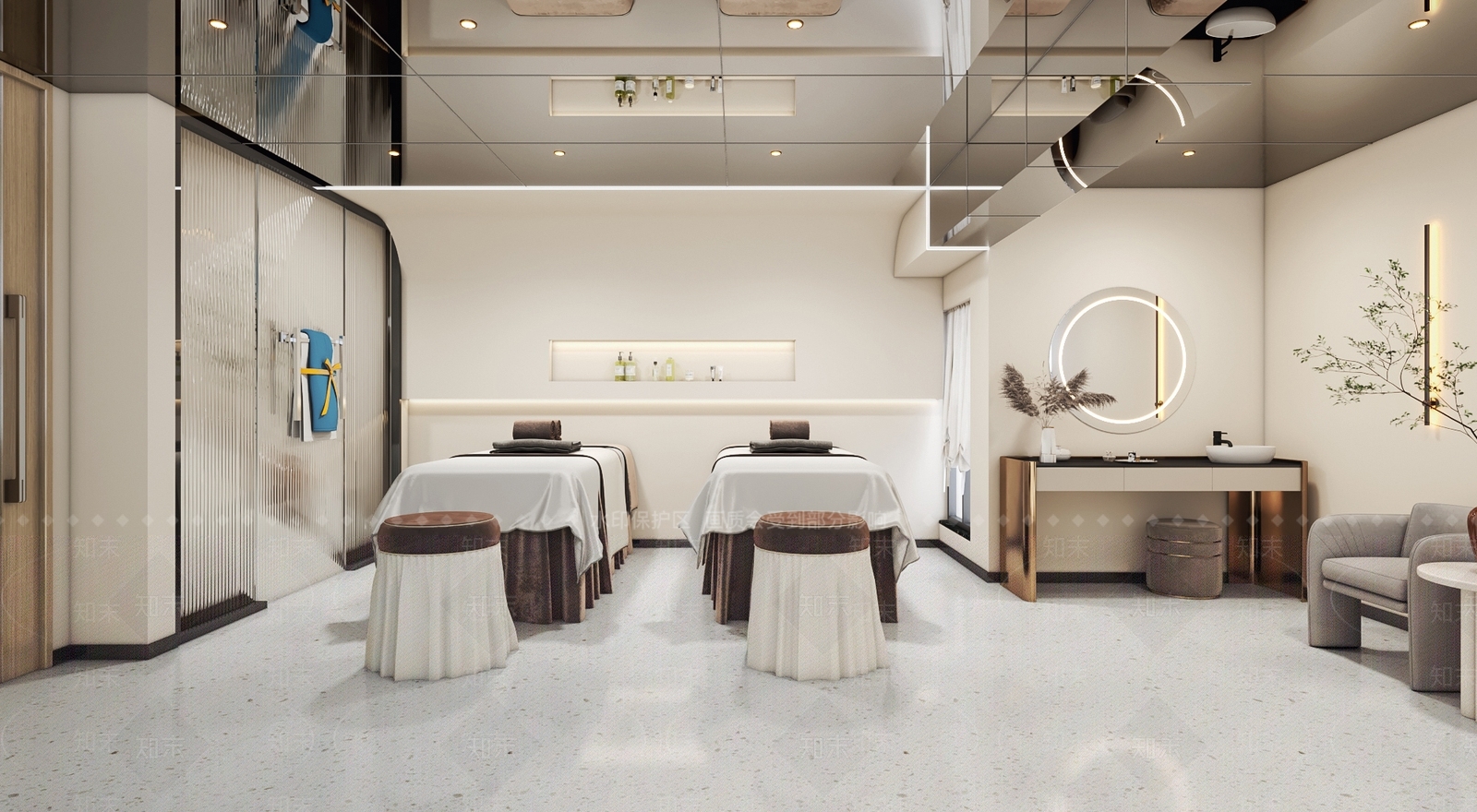 现代美容SPA店3D模型下载【ID:1137104493】