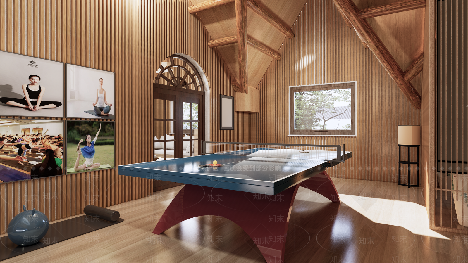 新中式棋牌室SU模型下载【ID:1137184851】