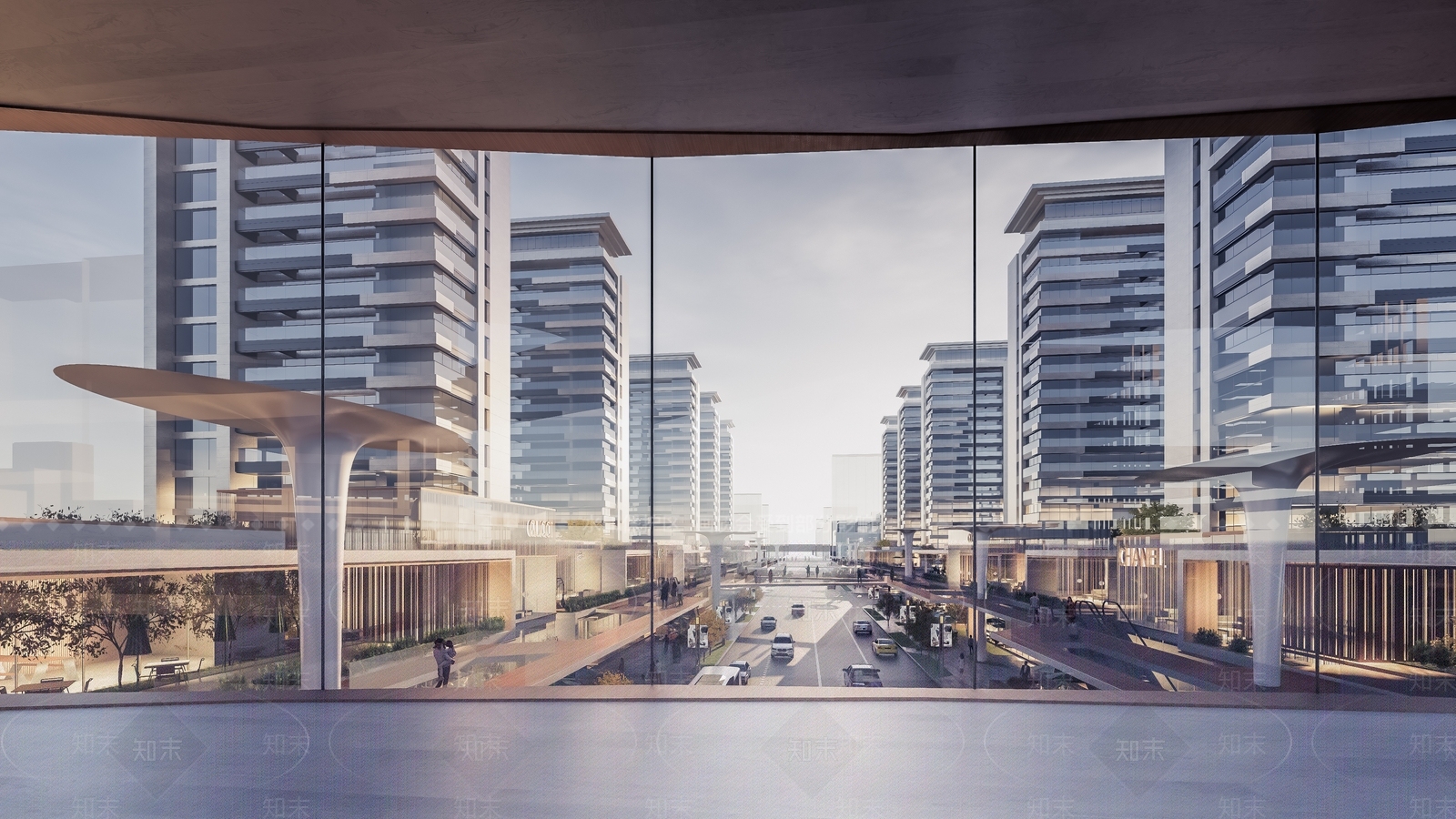 现代住宅商业街SU模型下载【ID:1137112488】