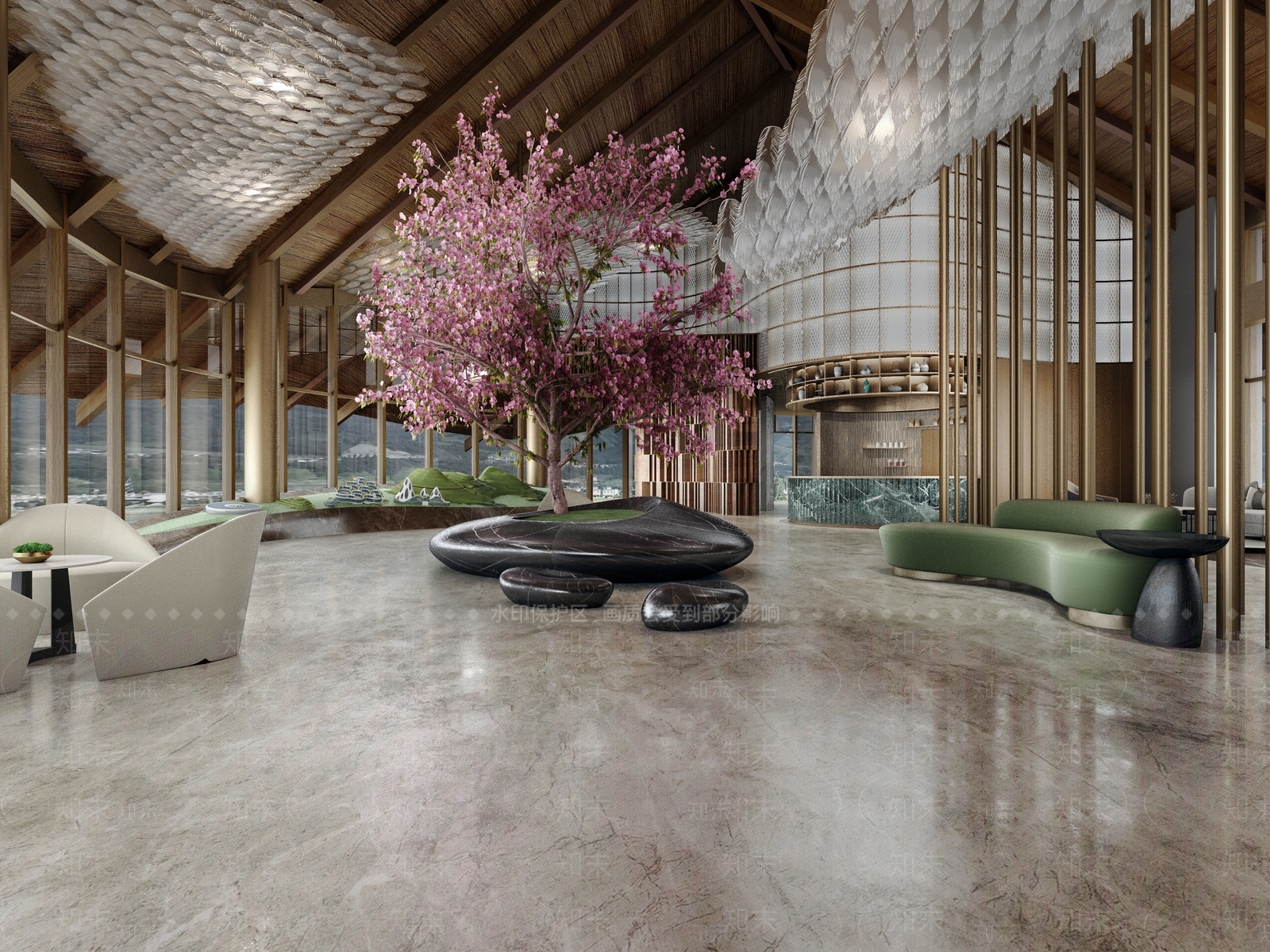 现代售楼处3D模型下载【ID:1137117101】