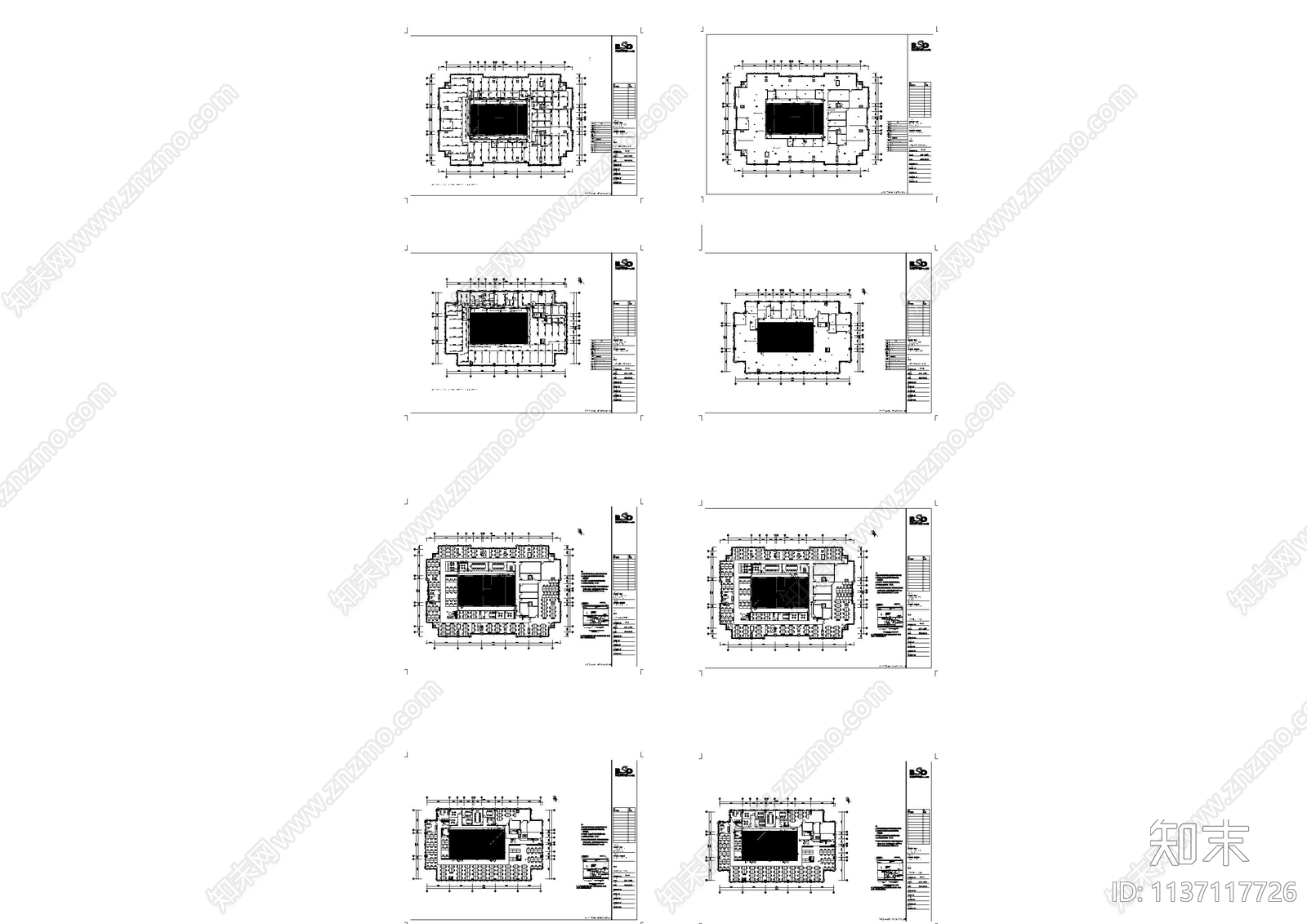 办公室消防喷淋给排水cad施工图下载【ID:1137117726】