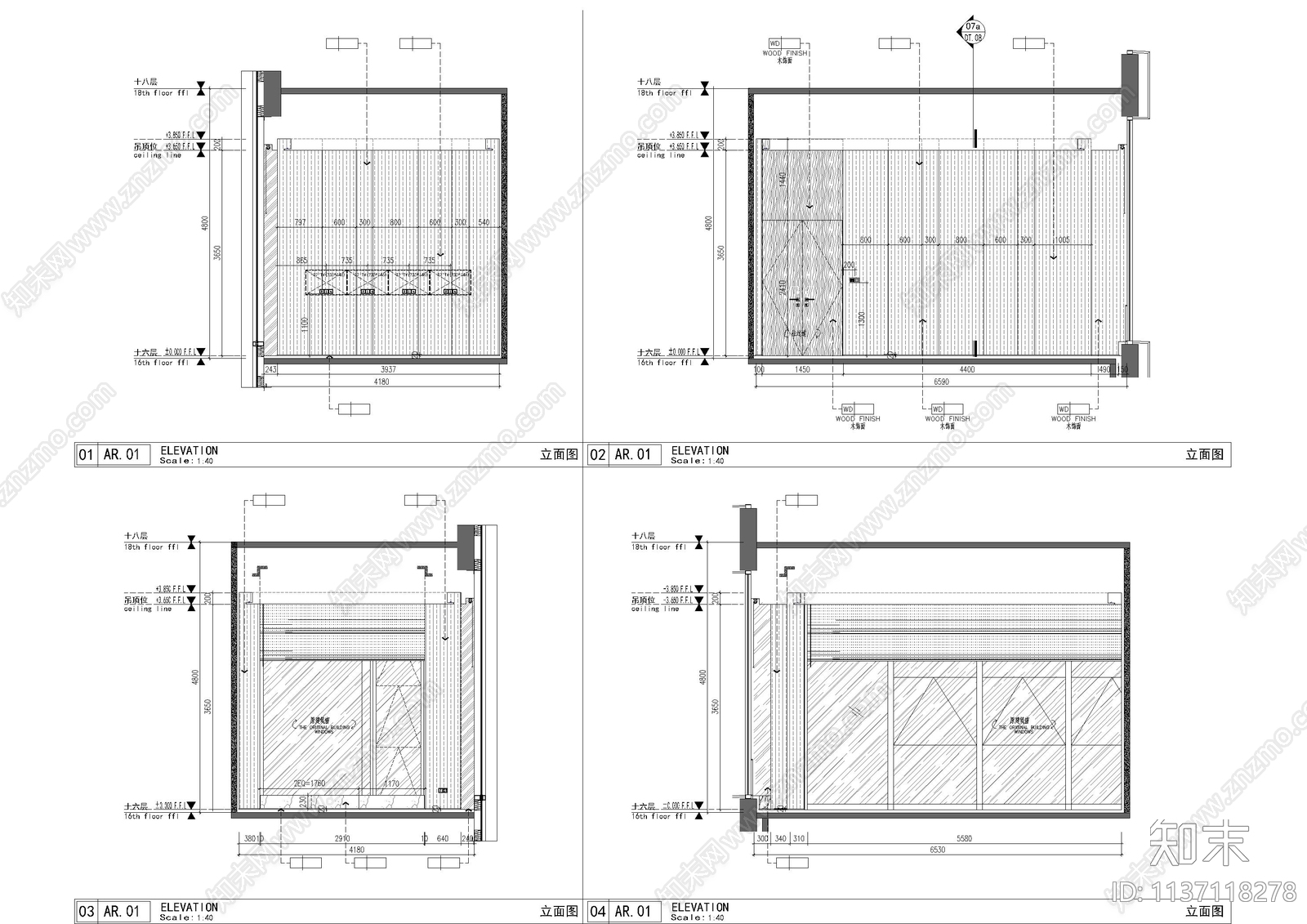恒荣中心办公室cad施工图下载【ID:1137118278】