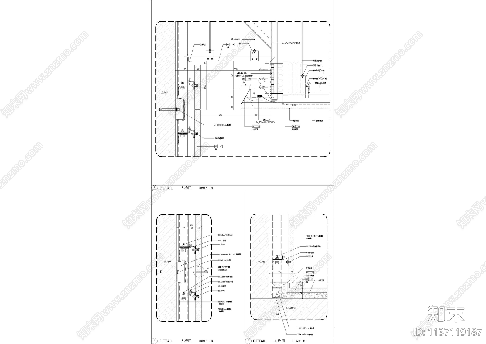 电梯厅cad施工图下载【ID:1137119187】