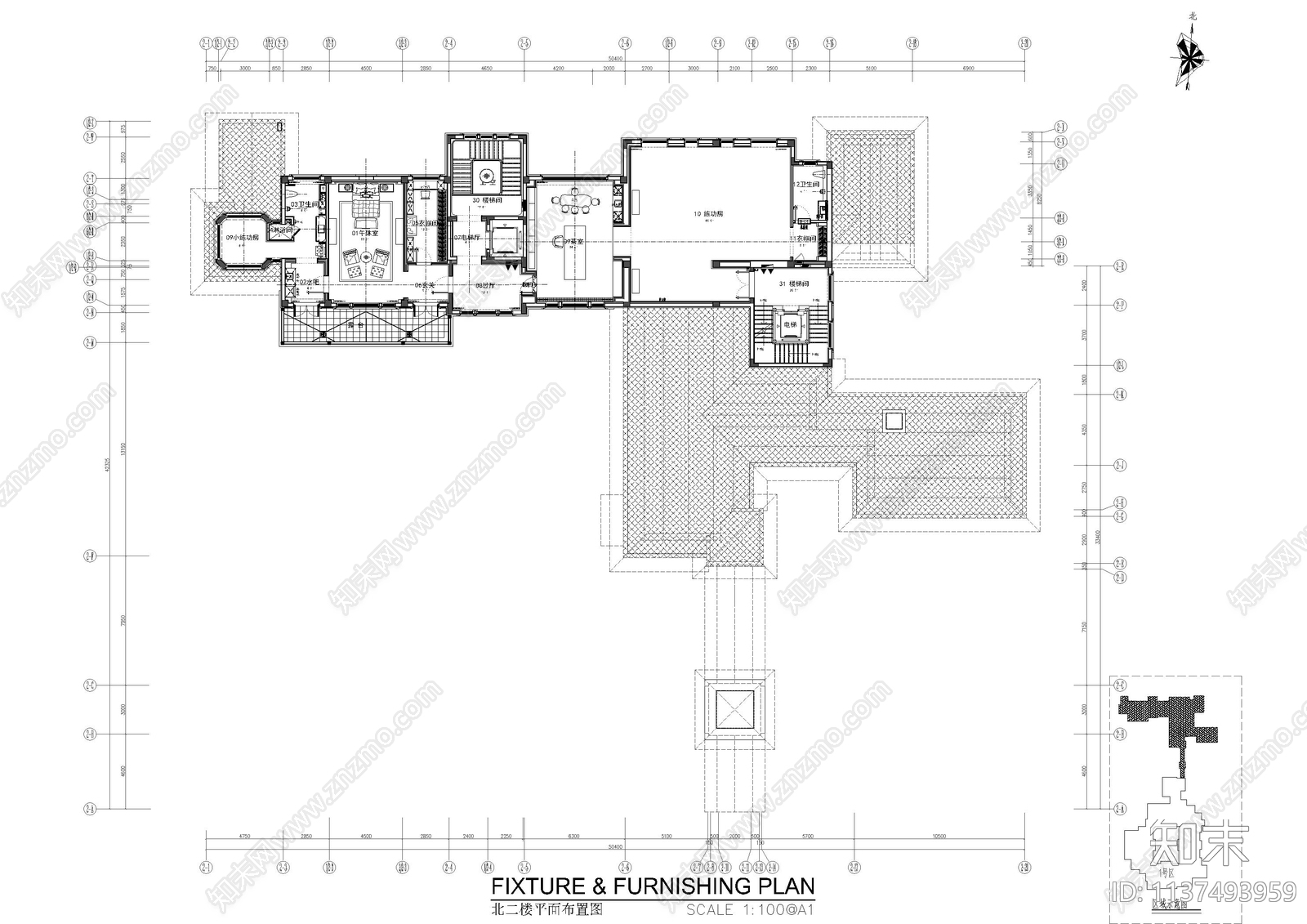 阿里办公室cad施工图下载【ID:1137493959】