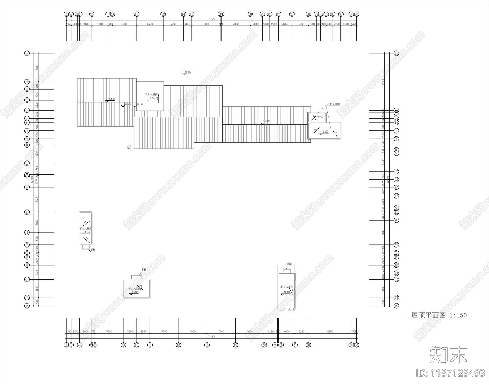 现代幼儿园建筑cad施工图下载【ID:1137123493】