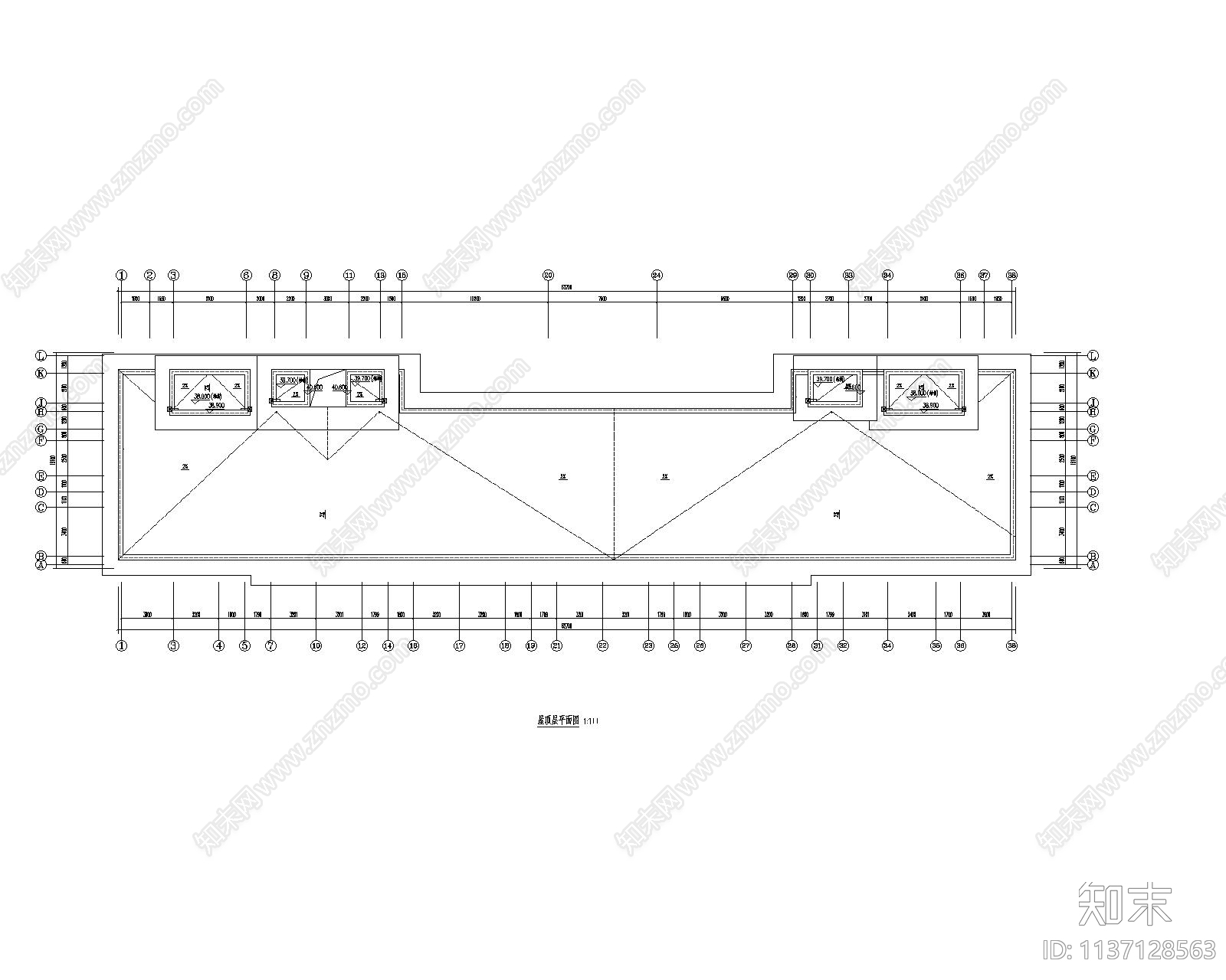 住宅建筑cad施工图下载【ID:1137128563】