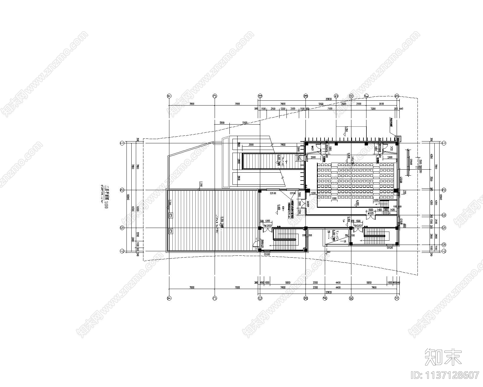 现代小型展馆建筑施工图下载【ID:1137128607】