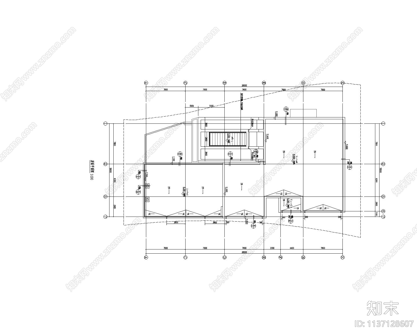 现代小型展馆建筑施工图下载【ID:1137128607】