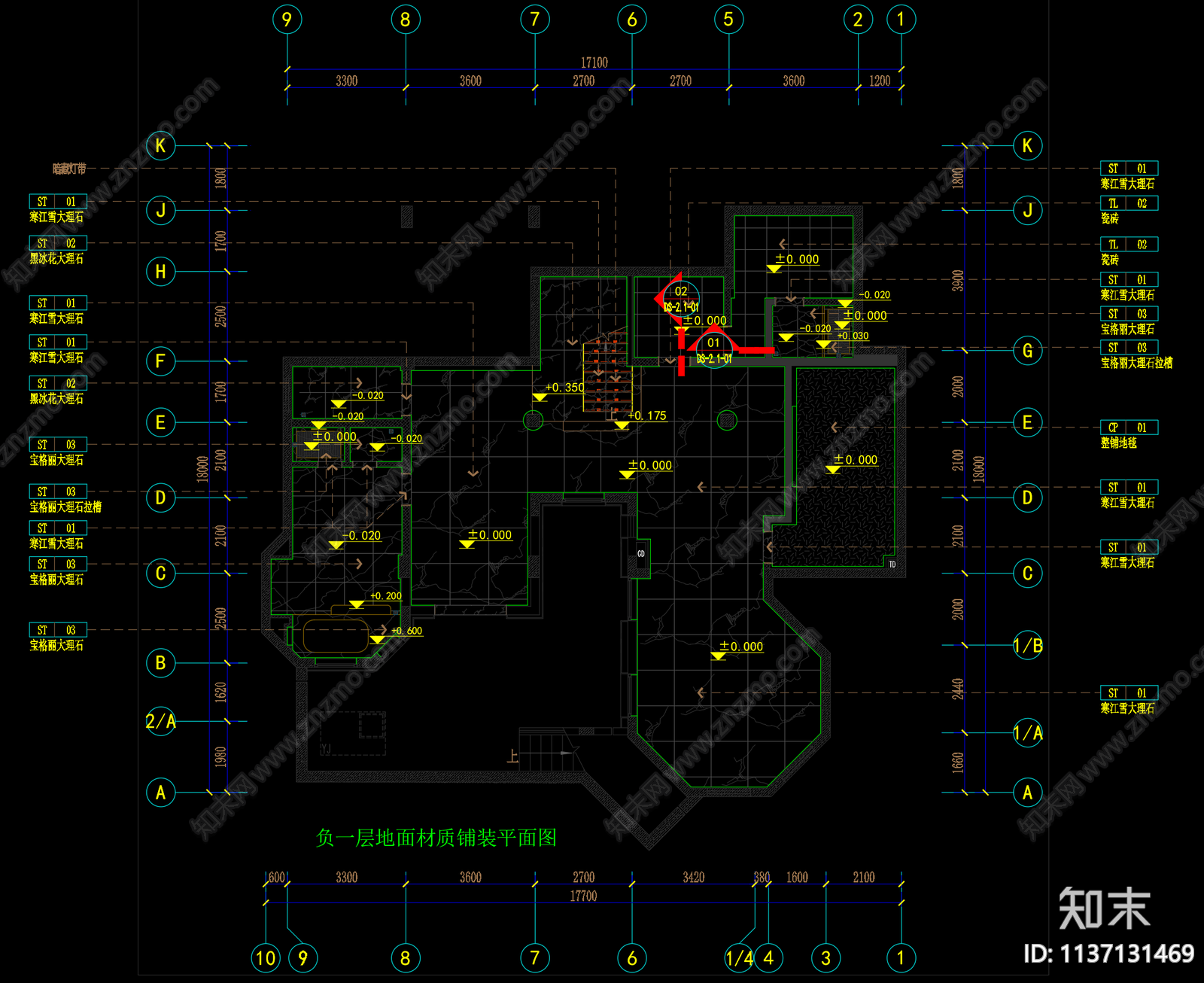 别墅效果图cad施工图下载【ID:1137131469】