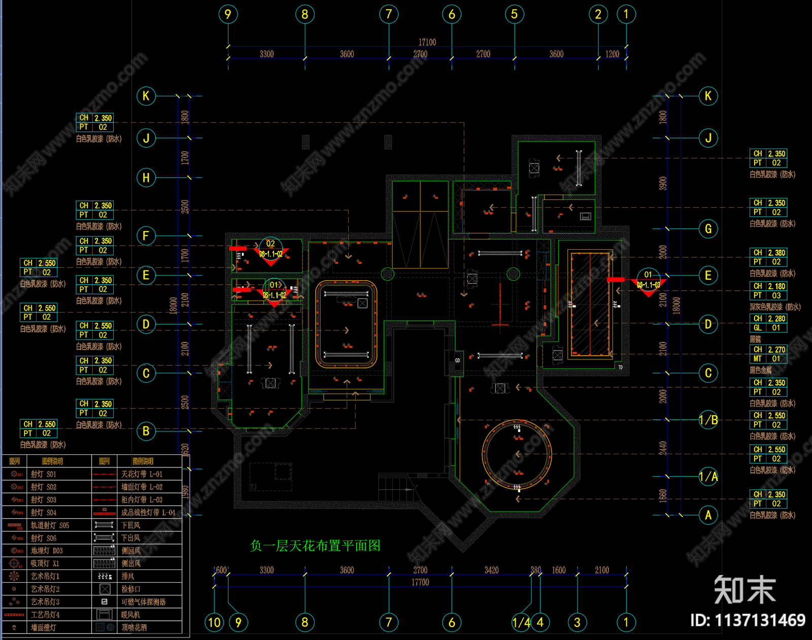 别墅效果图cad施工图下载【ID:1137131469】