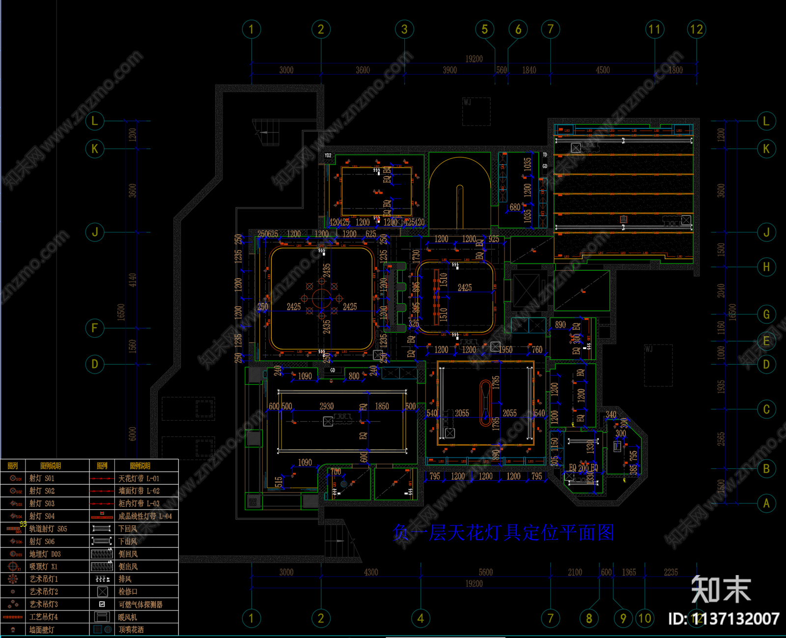 别墅效果图cad施工图下载【ID:1137132007】