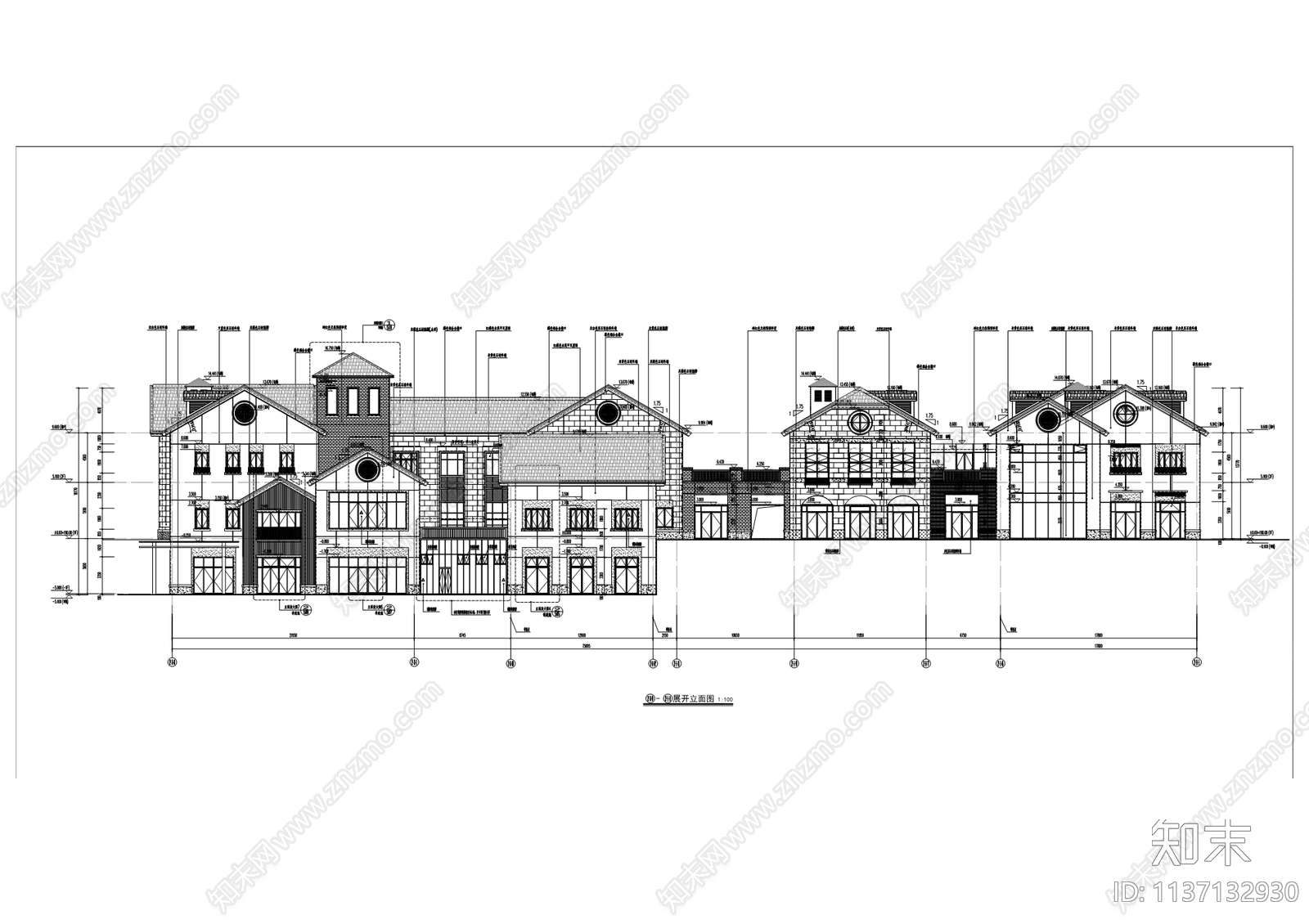 龙兴住宅建筑cad施工图下载【ID:1137132930】