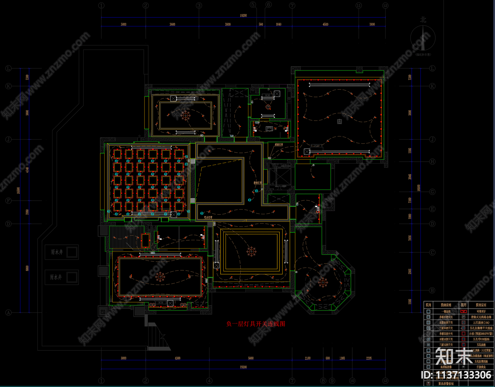 别墅效果图cad施工图下载【ID:1137133306】