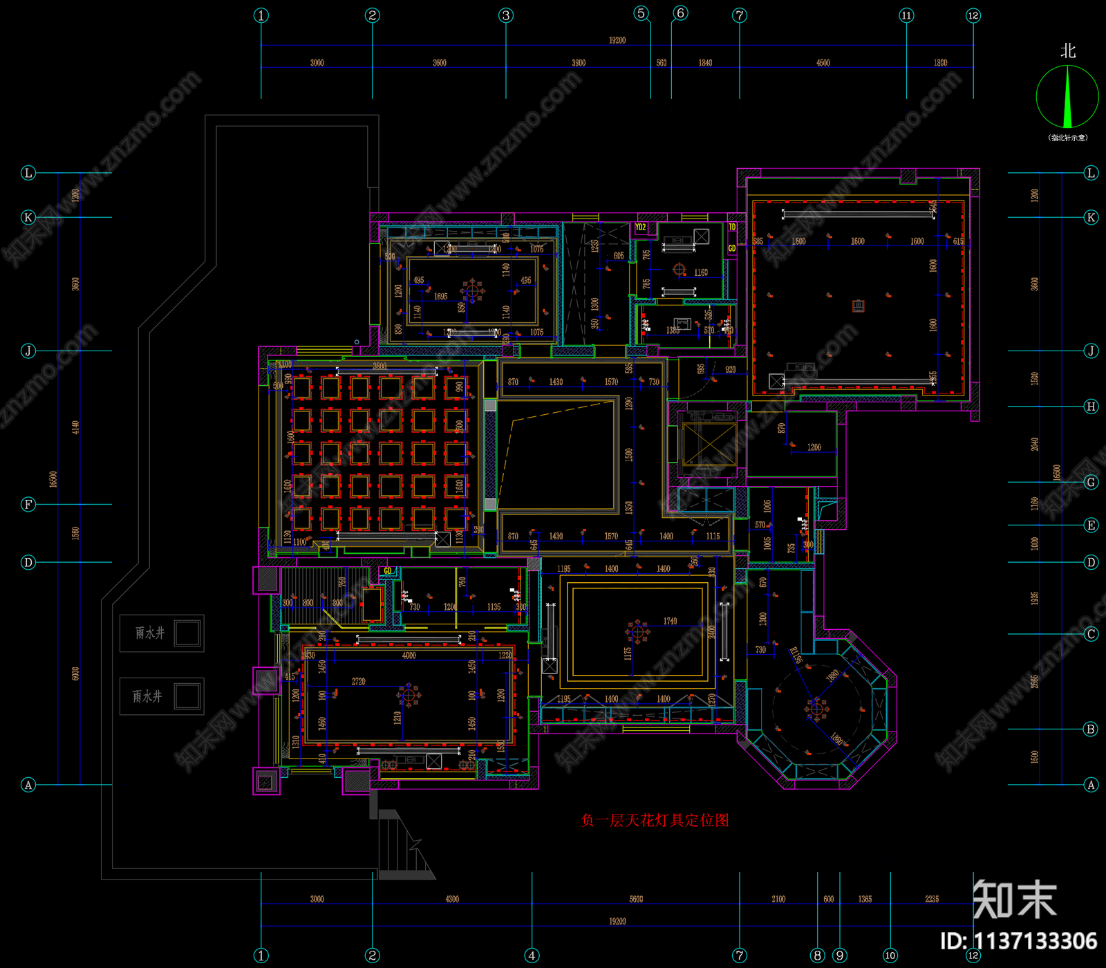 别墅效果图cad施工图下载【ID:1137133306】