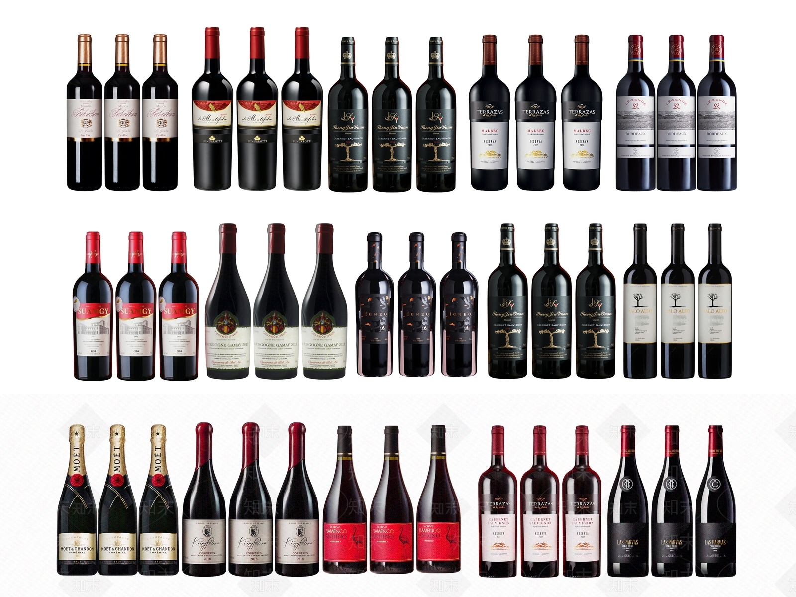 葡萄酒3D模型下载【ID:1137140190】