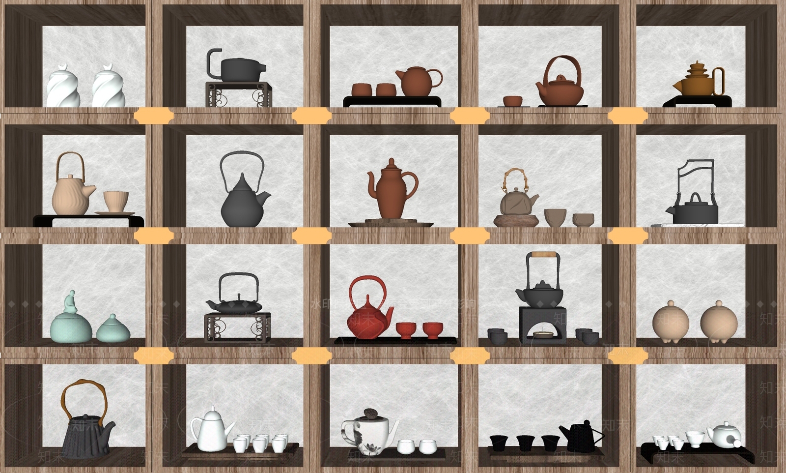 茶壶SU模型下载【ID:1137145908】