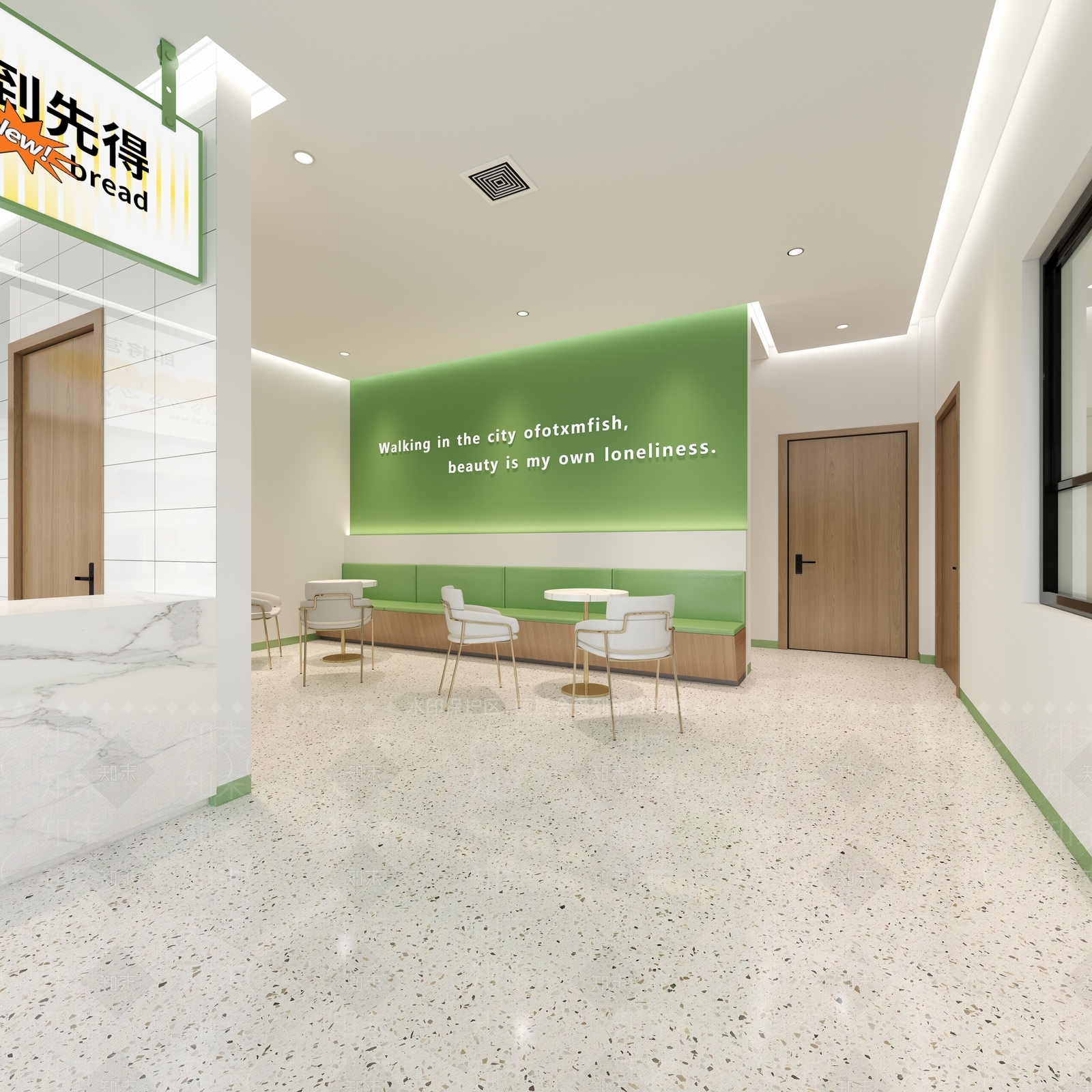 现代蛋糕面包甜品店3D模型下载【ID:1137150526】