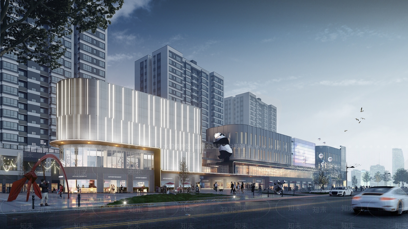 现代商业多层SU模型下载【ID:1137163089】