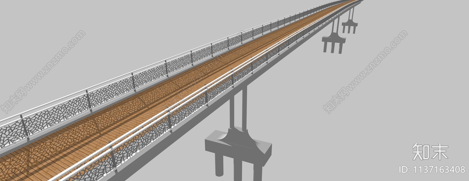 现代景观桥梁SU模型下载【ID:1137163408】