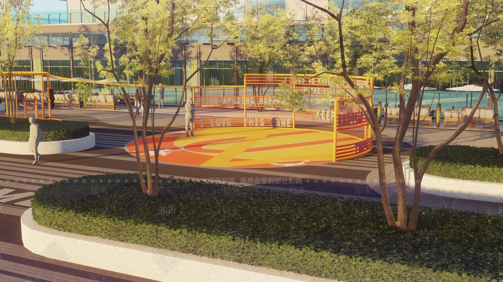 现代商业景观SU模型下载【ID:1137180685】
