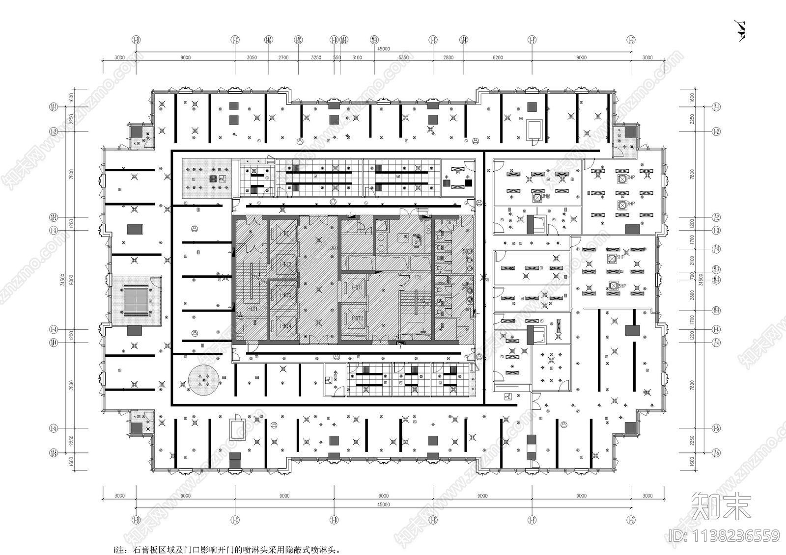 办公室空调风管施工图下载【ID:1138236559】