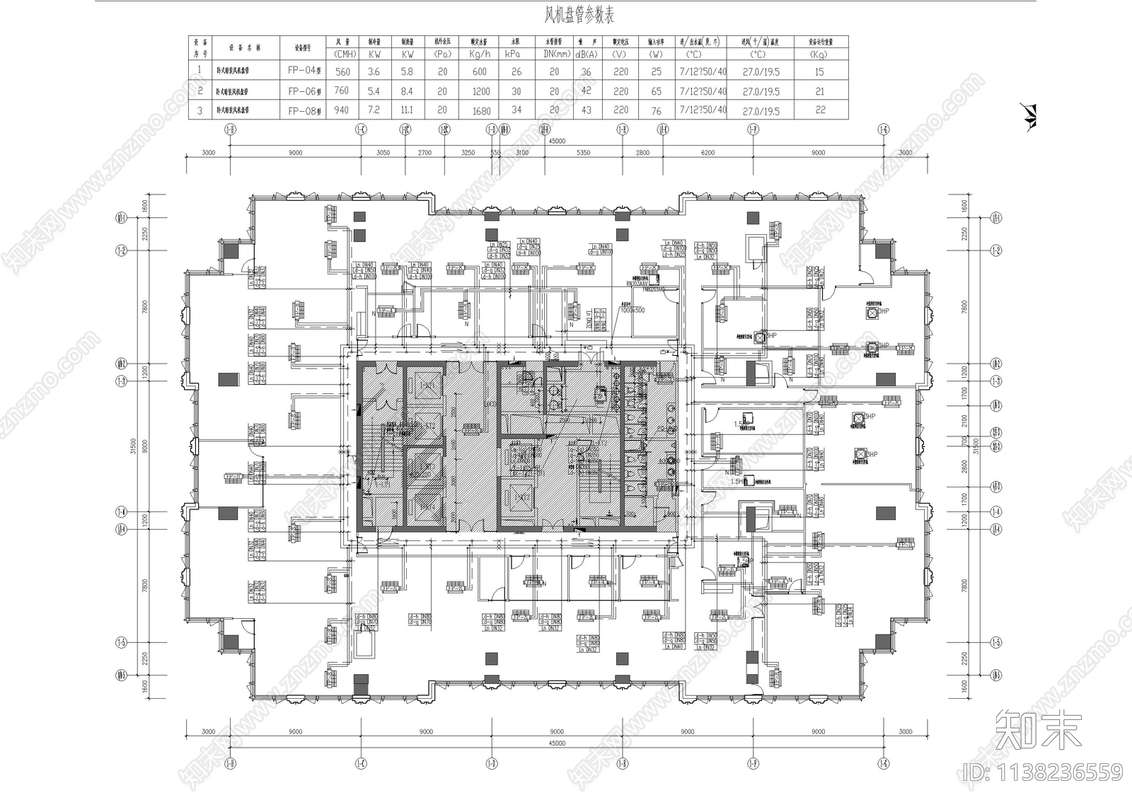 办公室空调风管施工图下载【ID:1138236559】