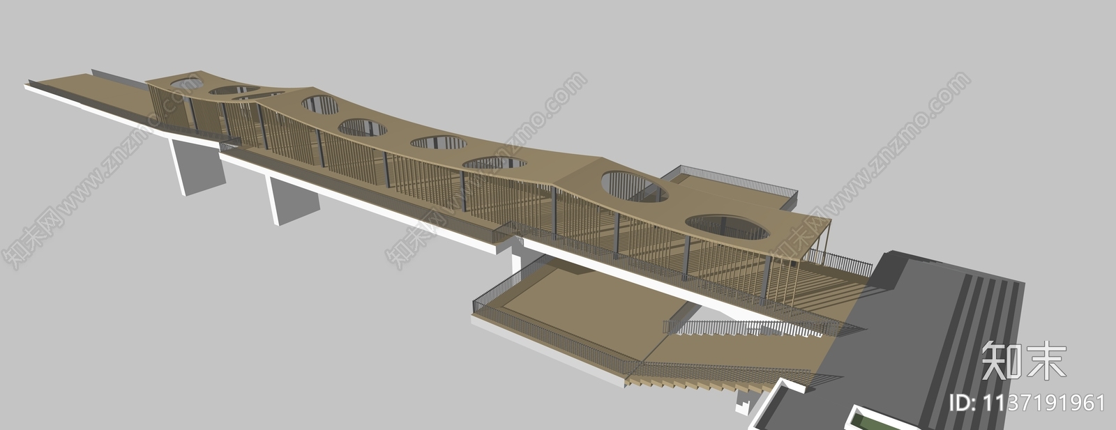 现代天桥SU模型下载【ID:1137191961】