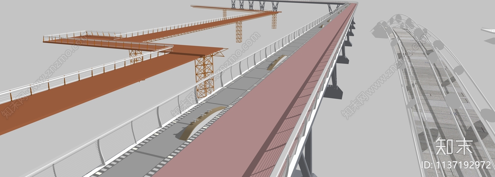 现代天桥SU模型下载【ID:1137192972】