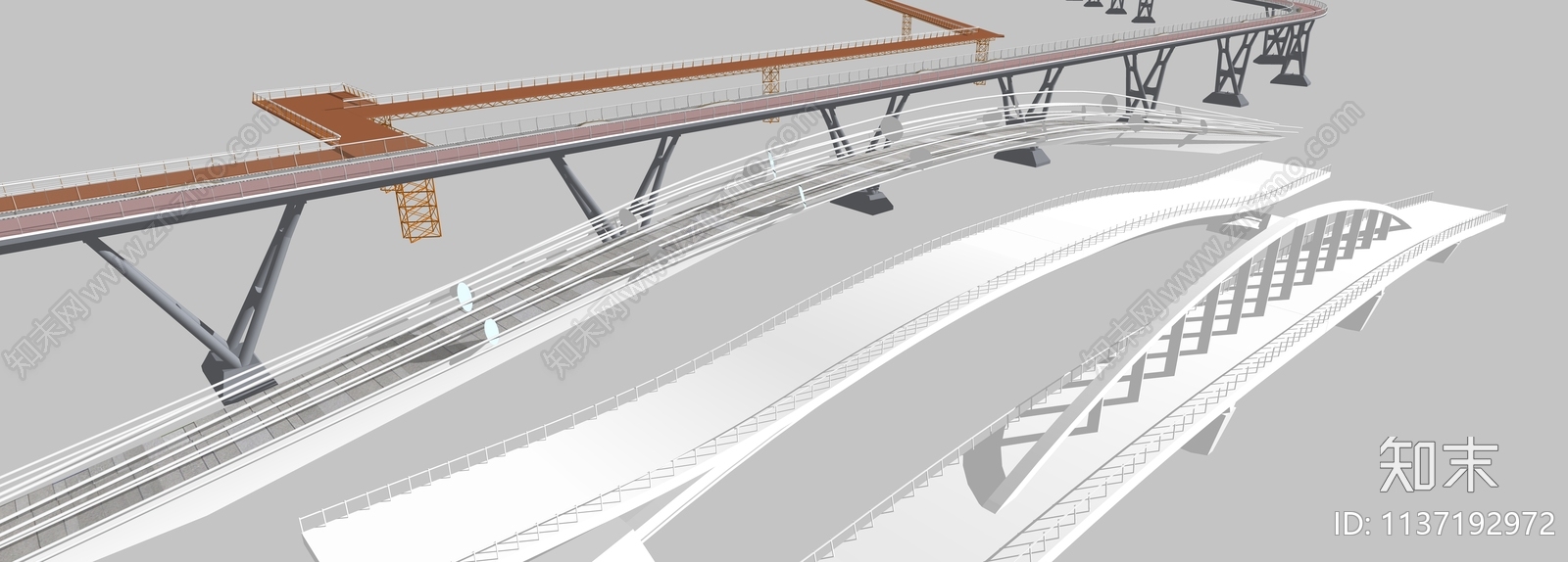现代天桥SU模型下载【ID:1137192972】