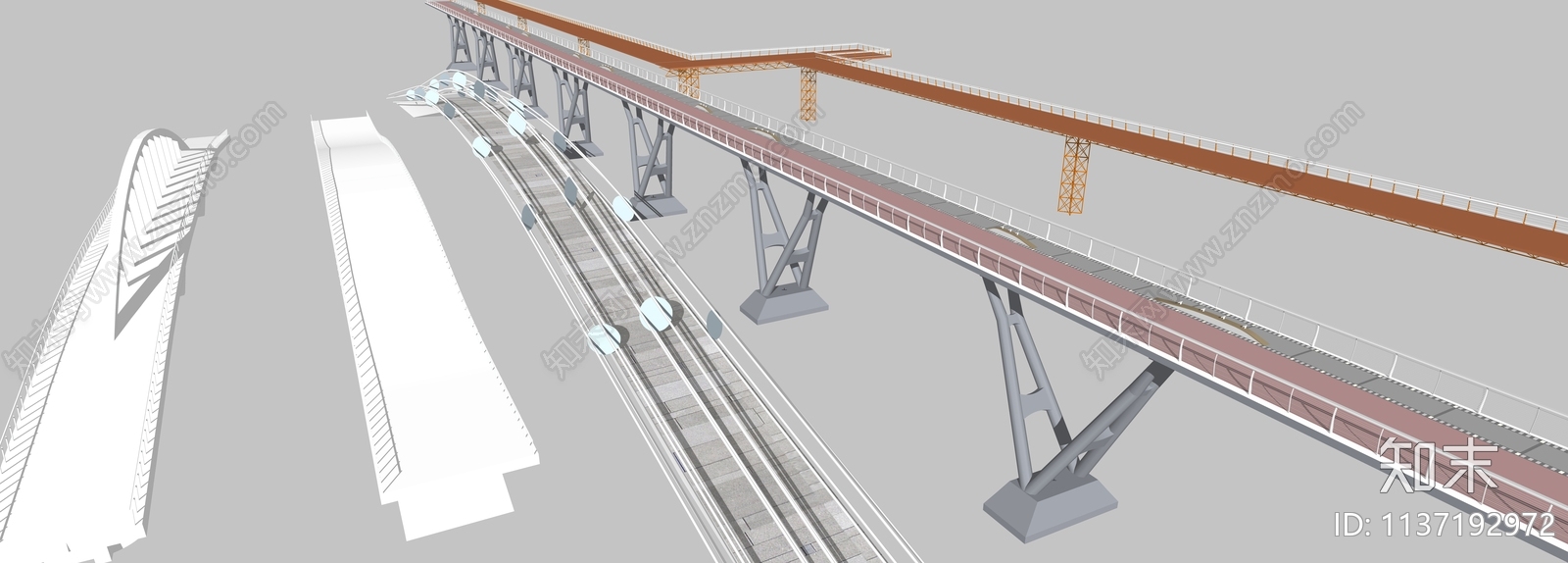 现代天桥SU模型下载【ID:1137192972】