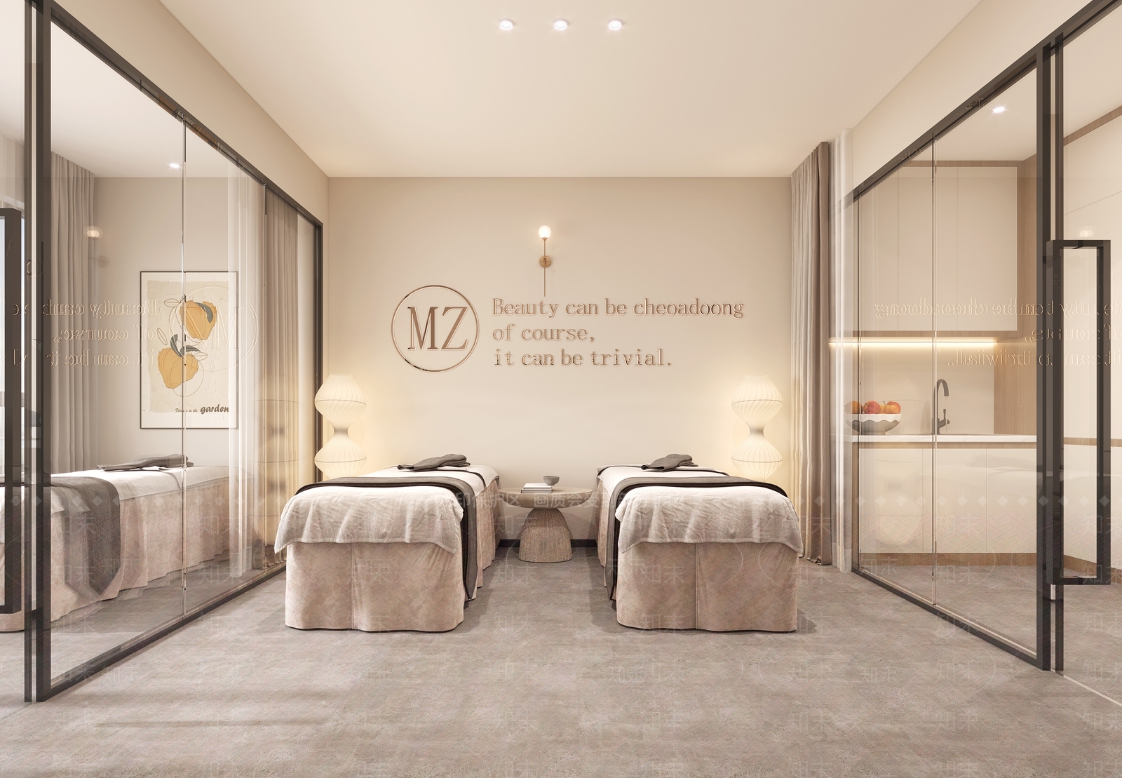 现代美容SPA店包间3D模型下载【ID:1137204454】