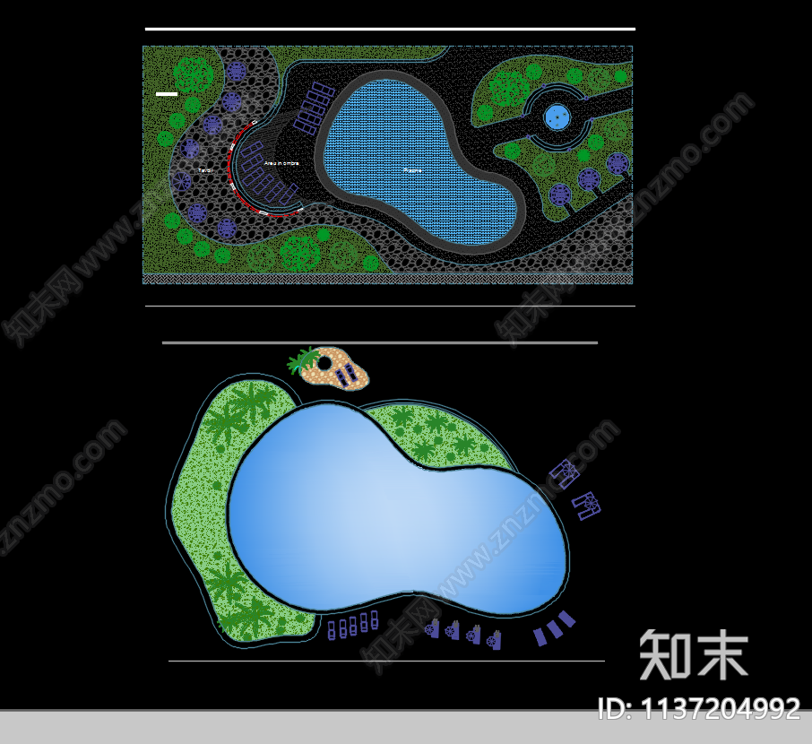 私人游泳池平面图cad施工图下载【ID:1137204992】