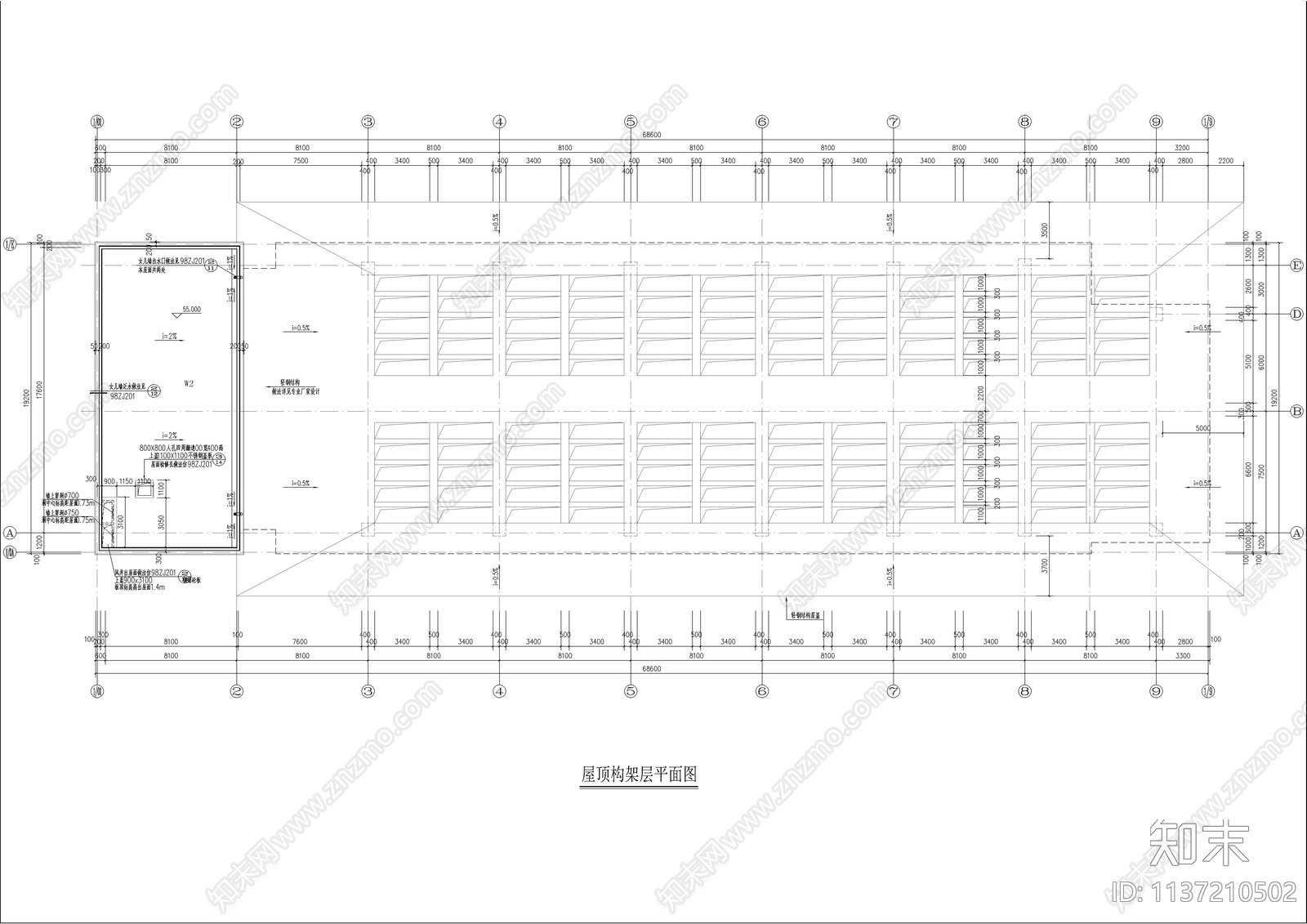 整套研发办公楼建筑图cad施工图下载【ID:1137210502】