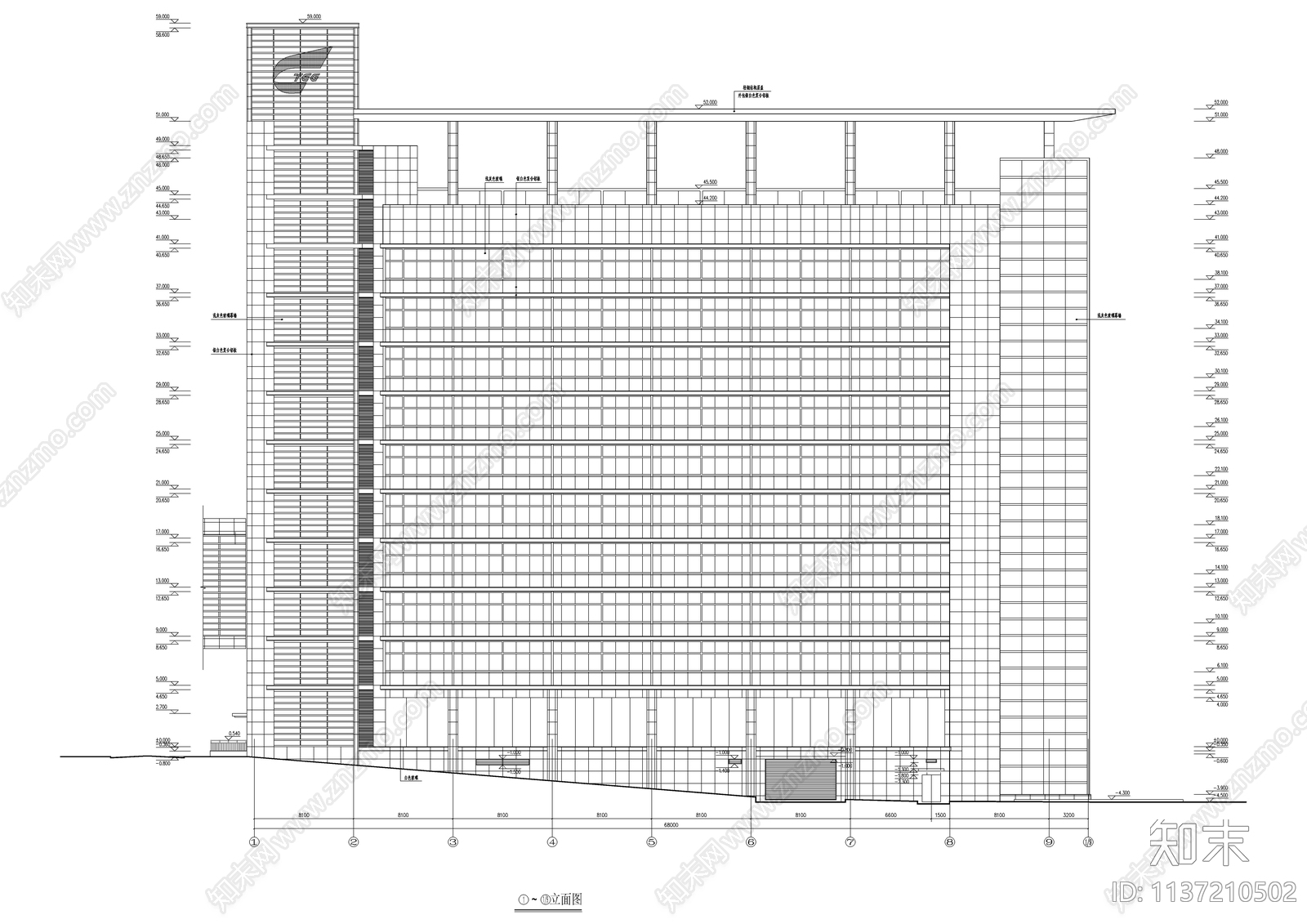整套研发办公楼建筑图施工图下载【ID:1137210502】