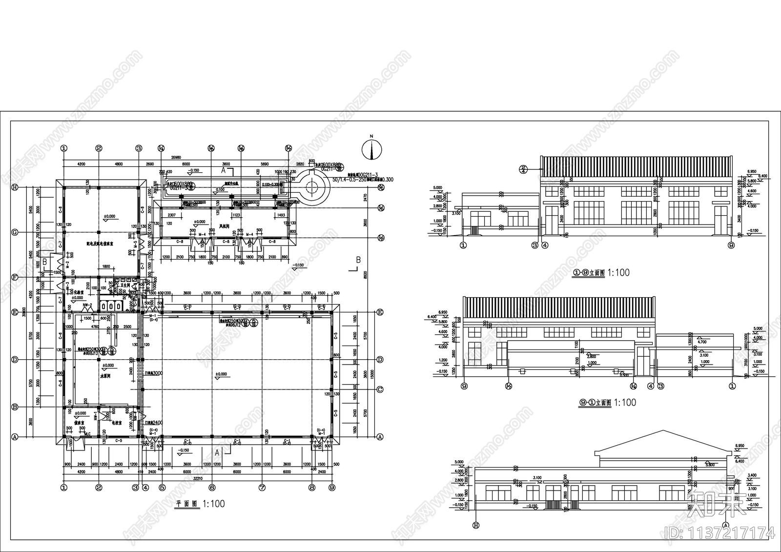 320套车间厂房办公建筑设计施工图下载【ID:1137217174】