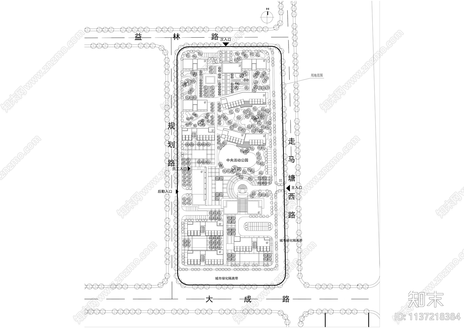 老年公寓总图平立剖全套施工图下载【ID:1137218384】