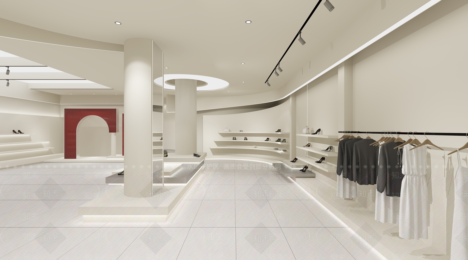 侘寂服装鞋店3D模型下载【ID:1137229708】